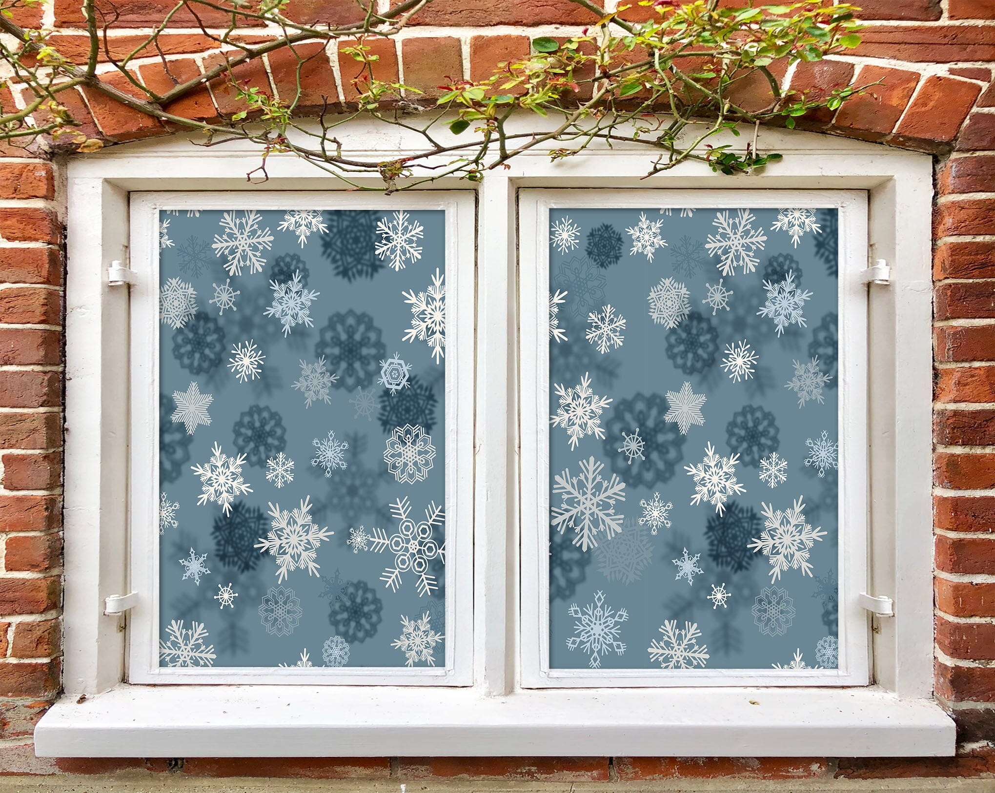 3D Snowflake Pattern 394 Window Film Print Sticker Cling Stained Glass UV Block Wallpaper AJ Wallpaper 2