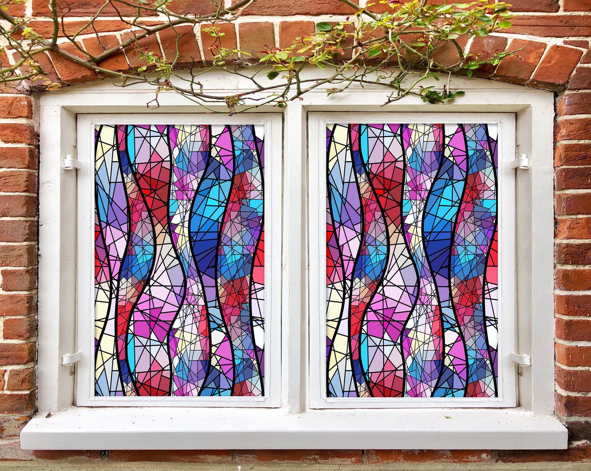 3D Color Graffiti 327 Window Film Print Sticker Cling Stained Glass UV Block Wallpaper AJ Wallpaper 2