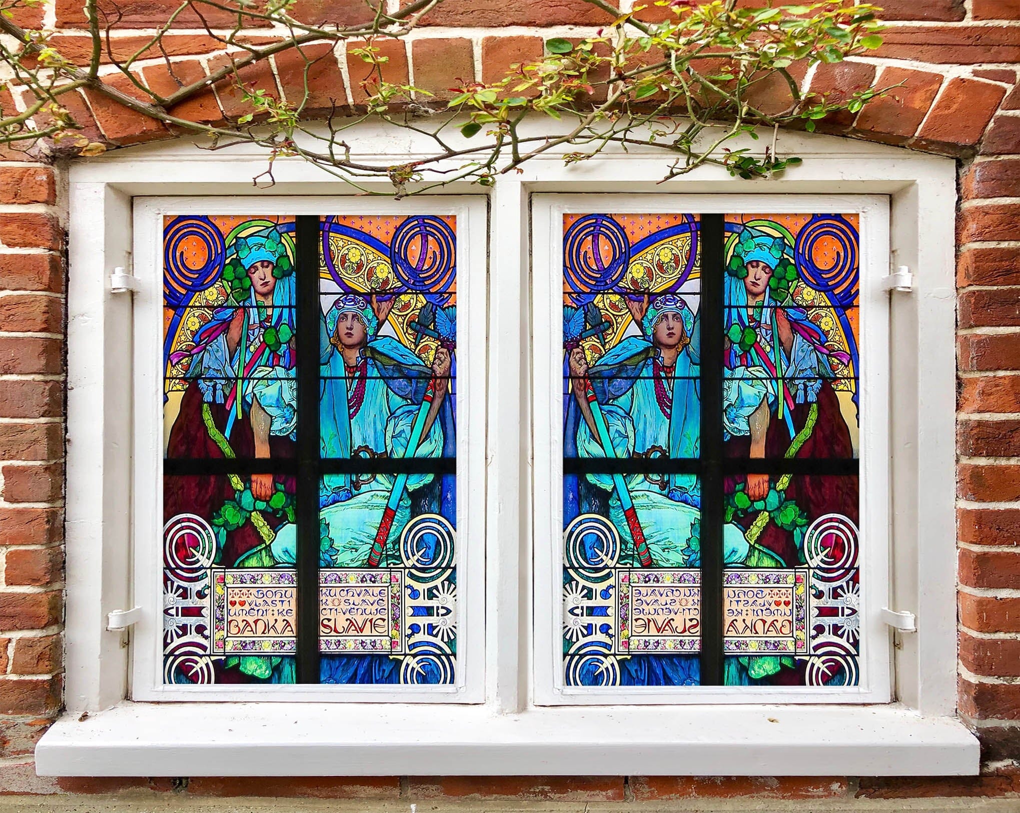 3D Church Belief 336 Window Film Print Sticker Cling Stained Glass UV Block Wallpaper AJ Wallpaper 2