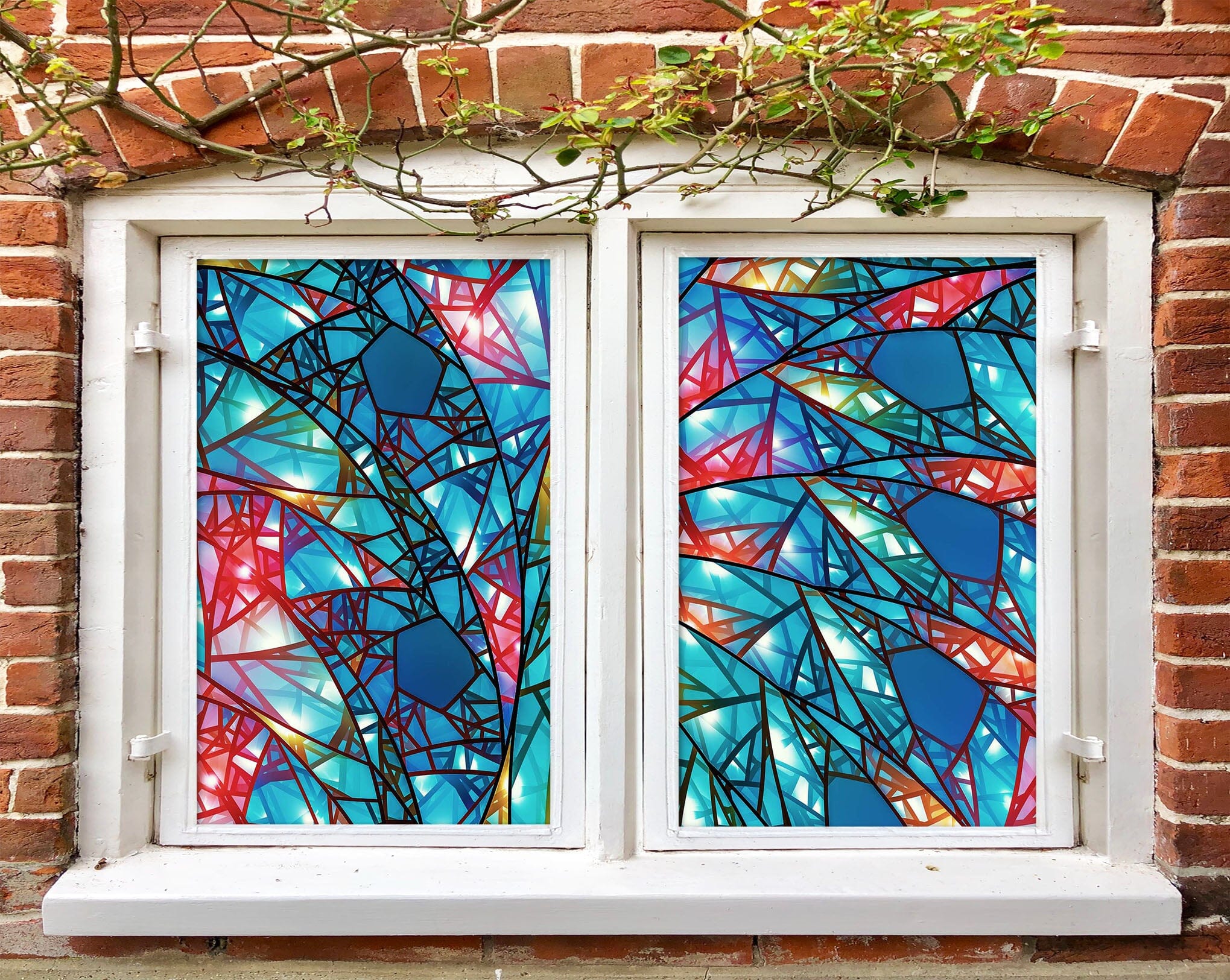 3D Striped Debris 379 Window Film Print Sticker Cling Stained Glass UV Block Wallpaper AJ Wallpaper 2