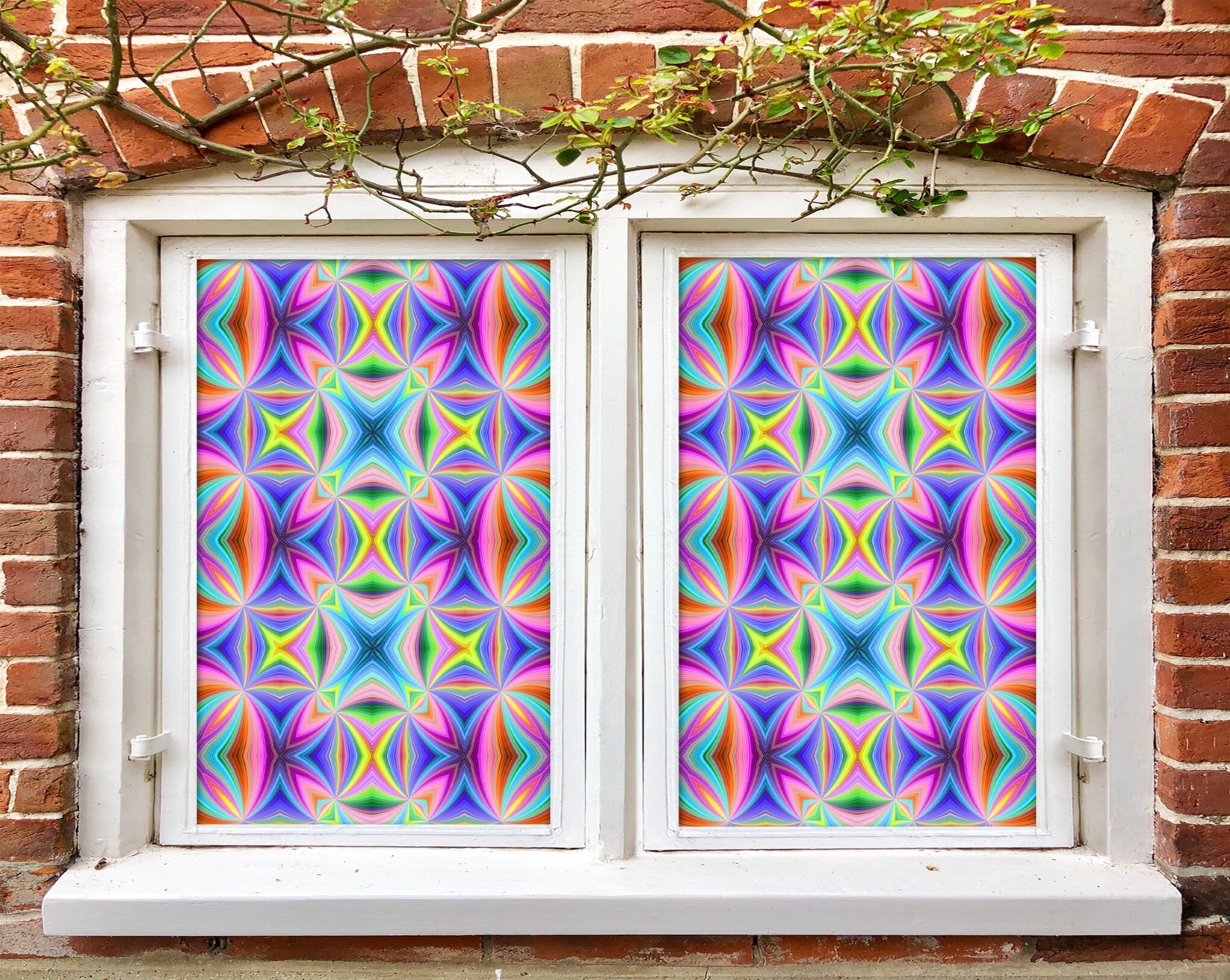 3D Purple Pattern 211 Window Film Print Sticker Cling Stained Glass UV Block Wallpaper AJ Wallpaper 2