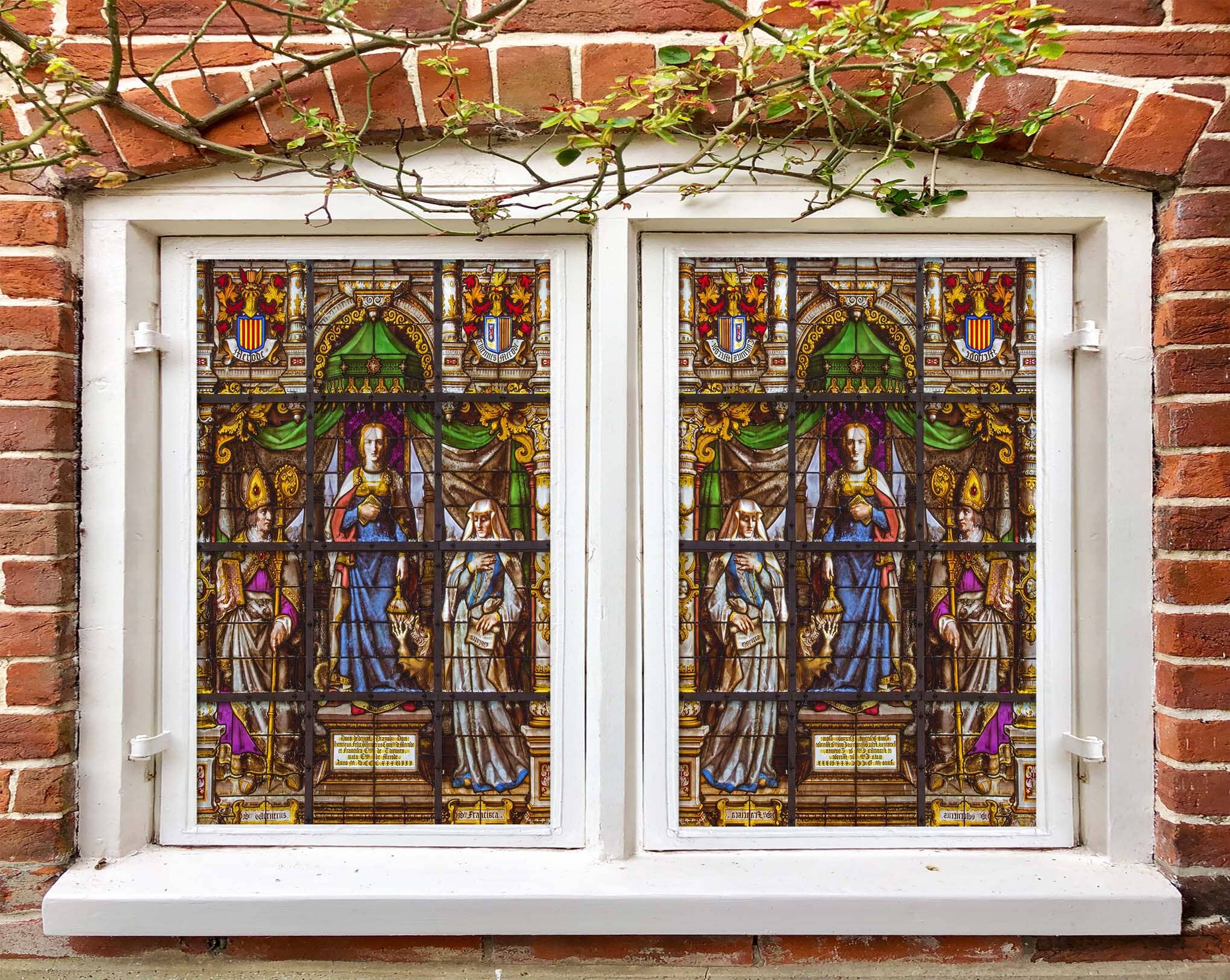 3D Royal Family 138 Window Film Print Sticker Cling Stained Glass UV Block Wallpaper AJ Wallpaper 2