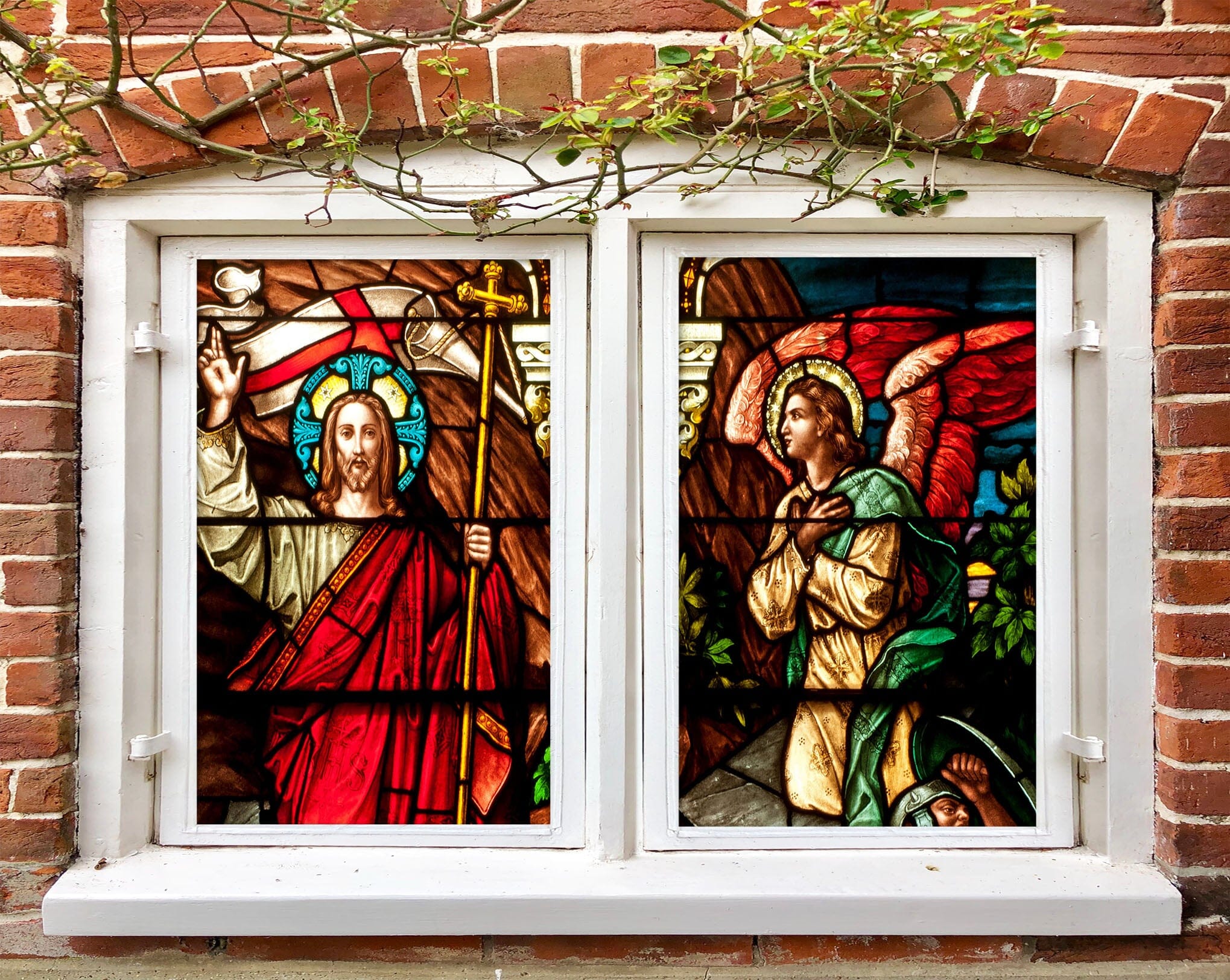 3D Religious Believer 131 Window Film Print Sticker Cling Stained Glass UV Block Wallpaper AJ Wallpaper 2
