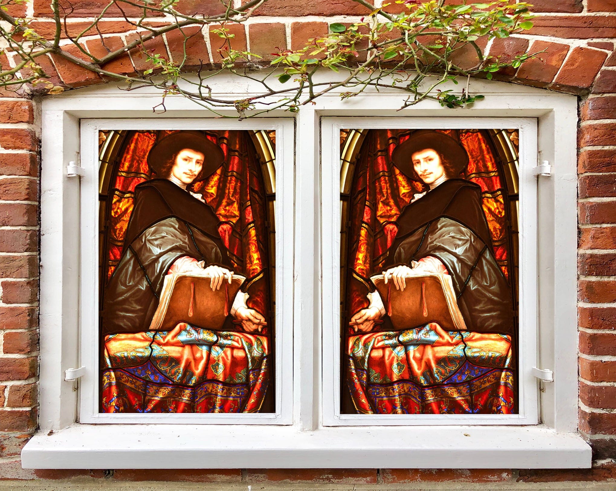 3D Gentleman Book 191 Window Film Print Sticker Cling Stained Glass UV Block Wallpaper AJ Wallpaper 2