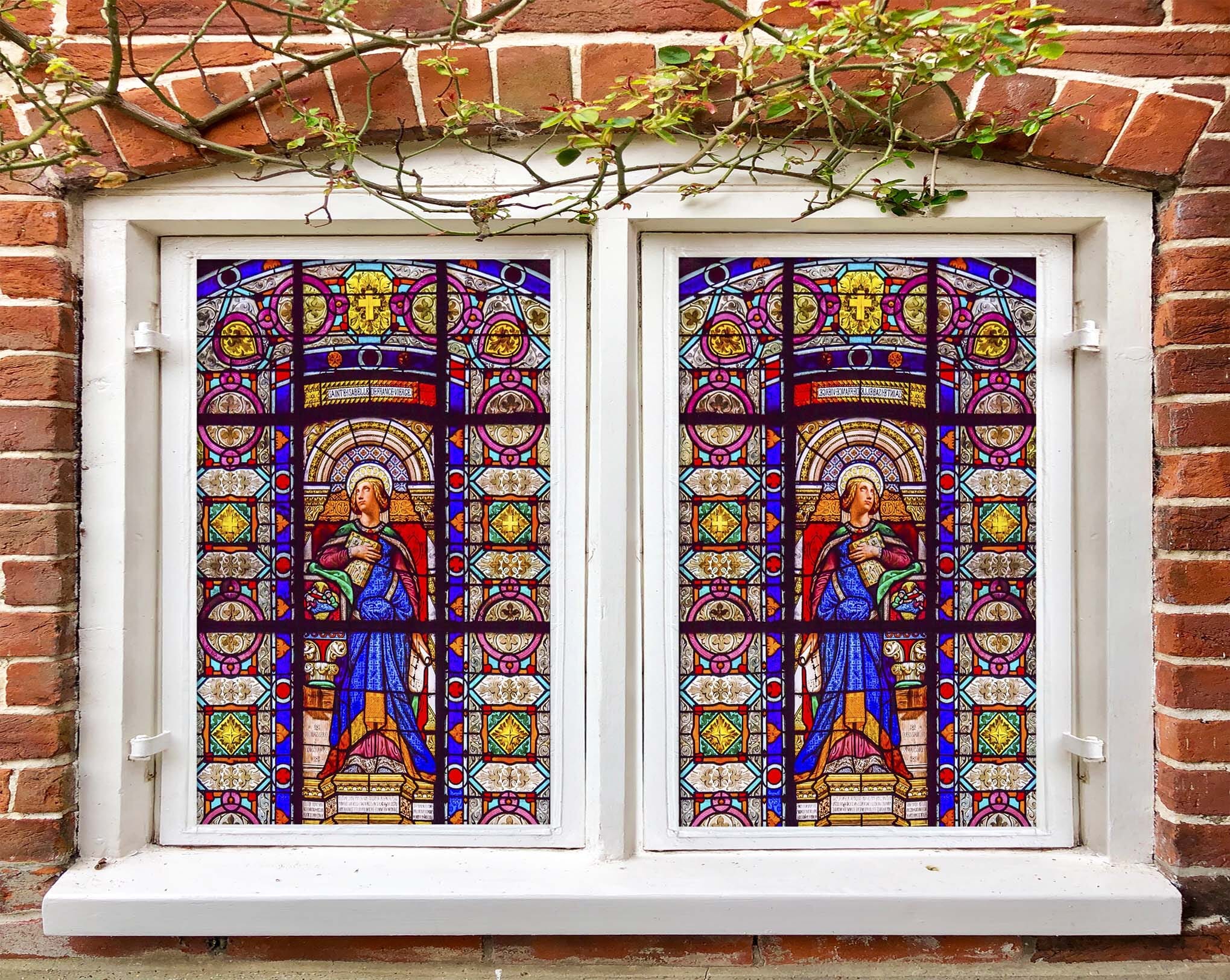 3D Throne Queen 161 Window Film Print Sticker Cling Stained Glass UV Block Wallpaper AJ Wallpaper 2
