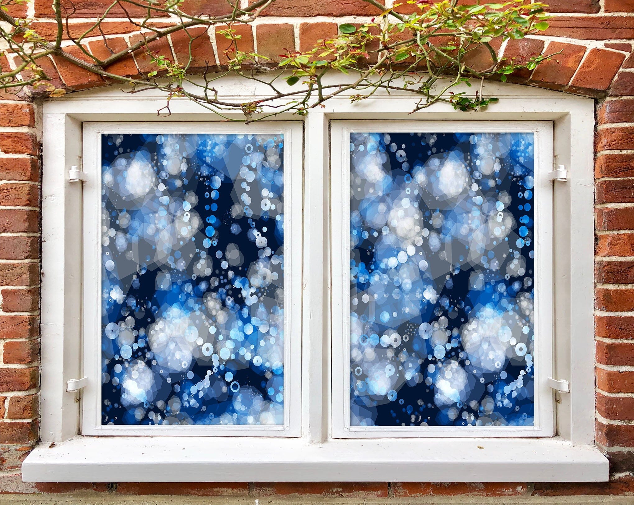 3D Beautiful Neon 454 Window Film Print Sticker Cling Stained Glass UV Block Wallpaper AJ Wallpaper 2