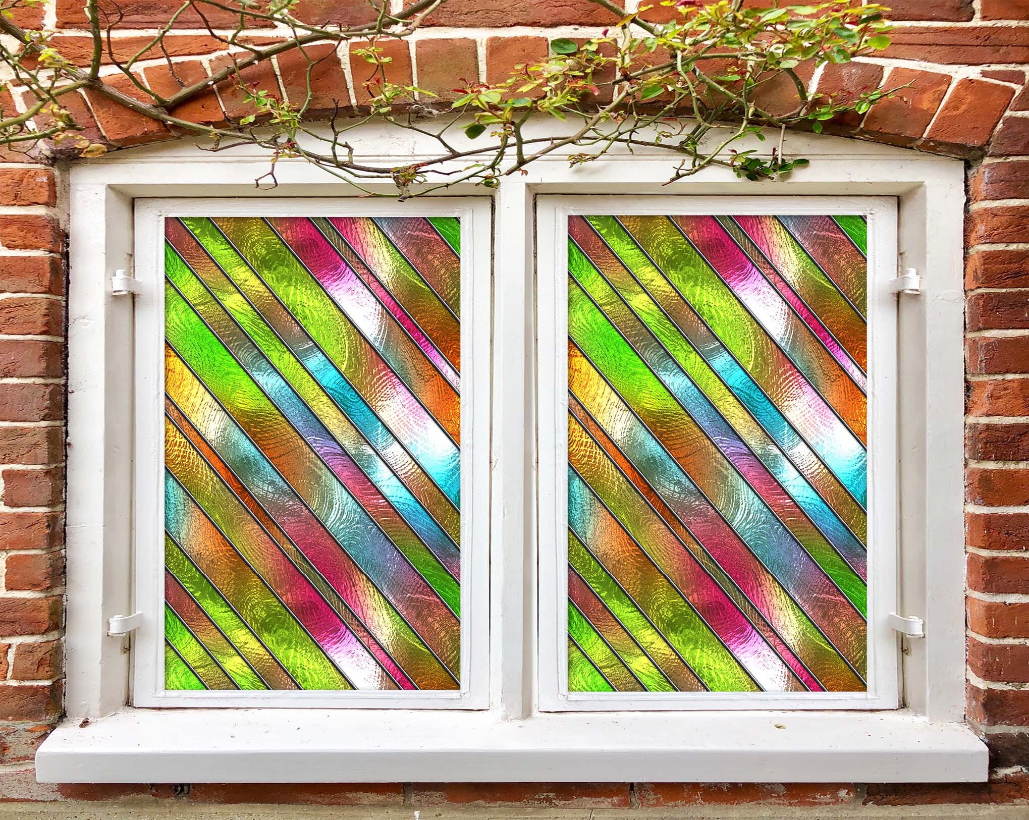 3D Twill Drill 440 Window Film Print Sticker Cling Stained Glass UV Block Wallpaper AJ Wallpaper 2