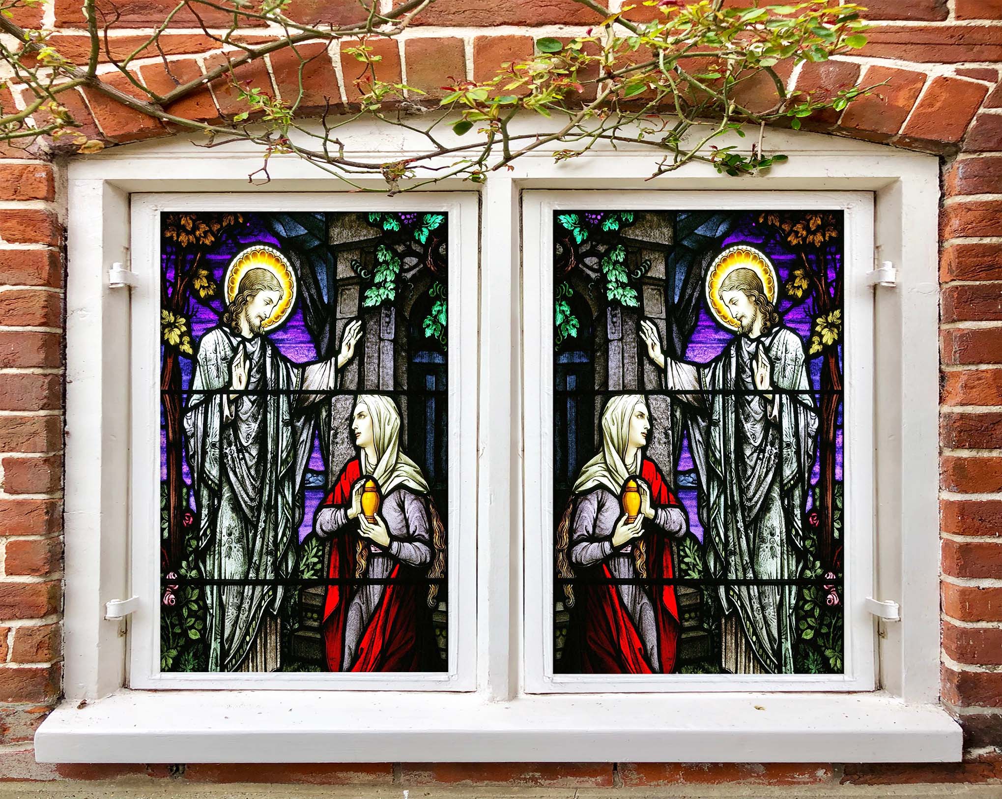 3D Religious Glory 104 Window Film Print Sticker Cling Stained Glass UV Block