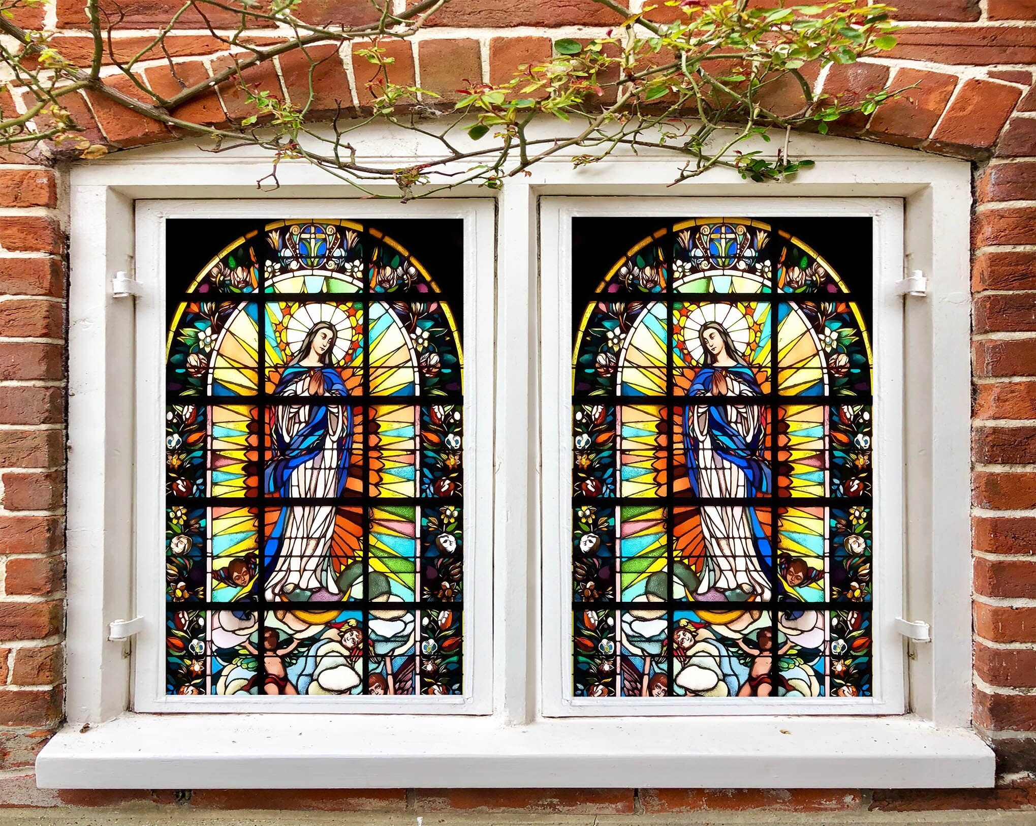 3D God Angel Religion 264 Window Film Print Sticker Cling Stained Glass UV Block Wallpaper AJ Wallpaper 2