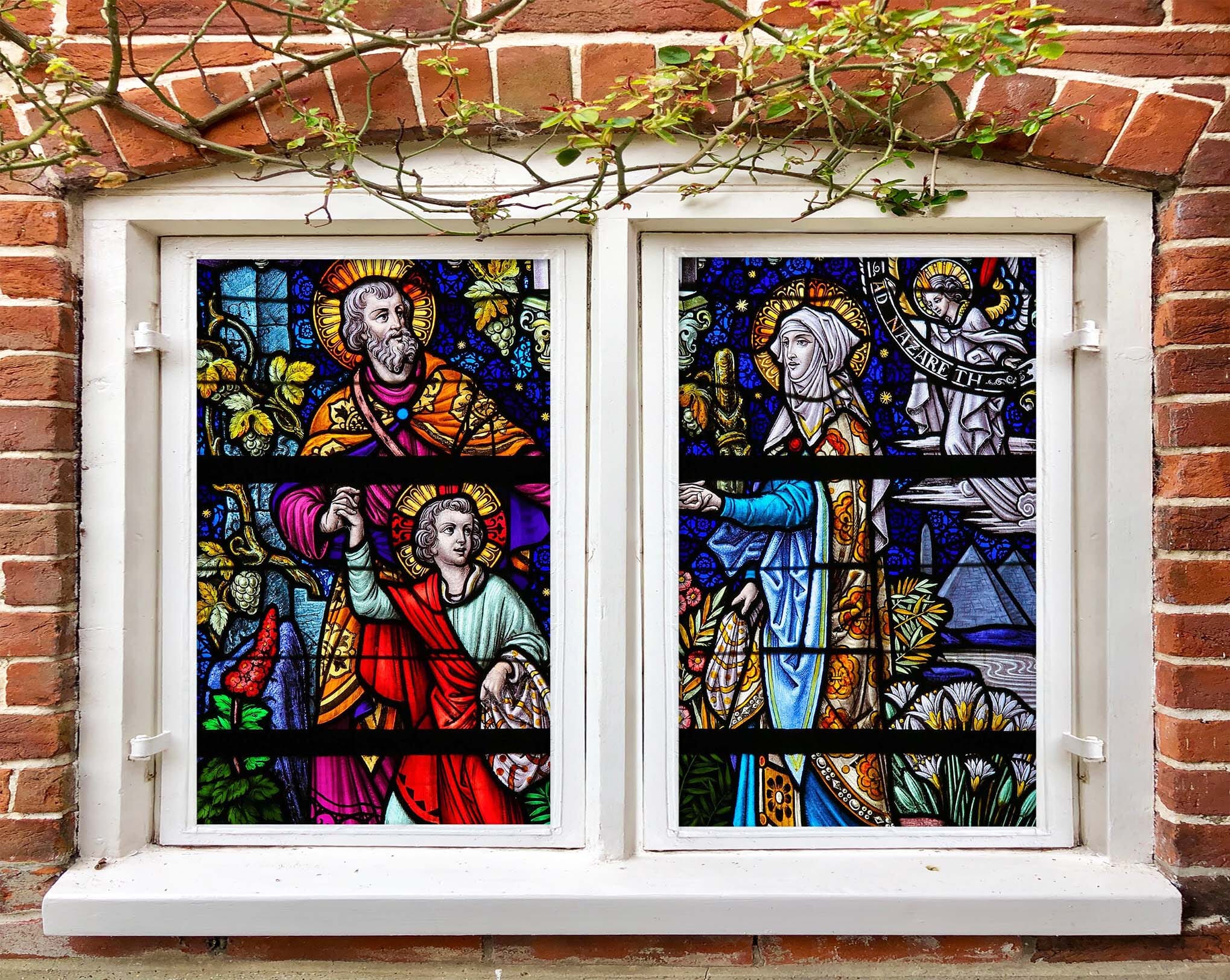 3D Old And Strong 172 Window Film Print Sticker Cling Stained Glass UV Block Wallpaper AJ Wallpaper 2