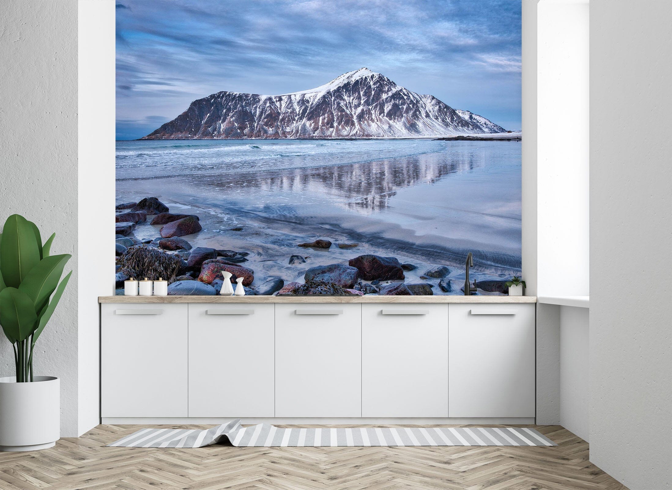 3D Melting Snow Mountain 1405 Marco Carmassi Wall Mural Wall Murals Wallpaper AJ Wallpaper 2