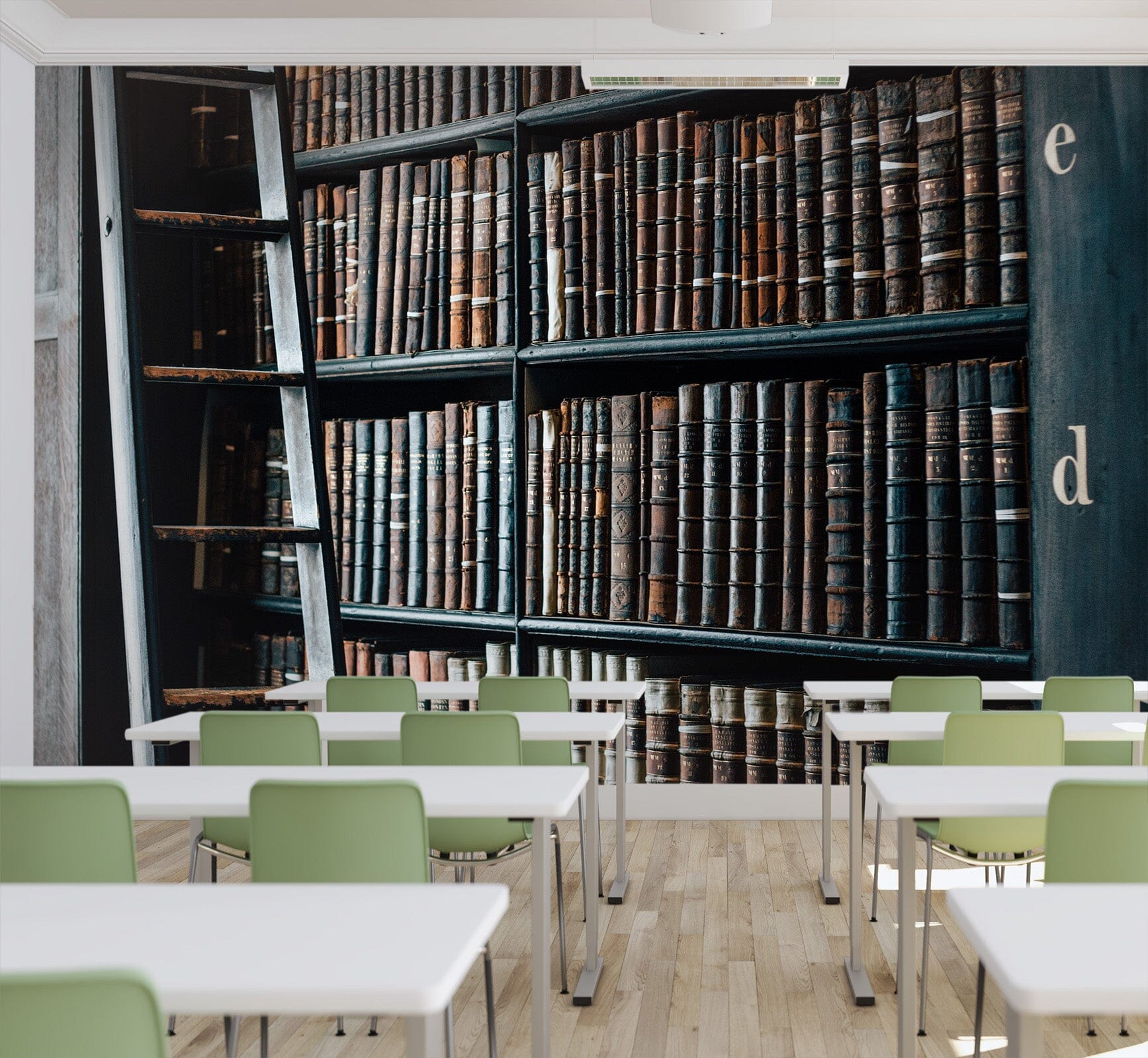 3D Vintage Bookshel 146 Wall Murals Wallpaper AJ Wallpaper 2