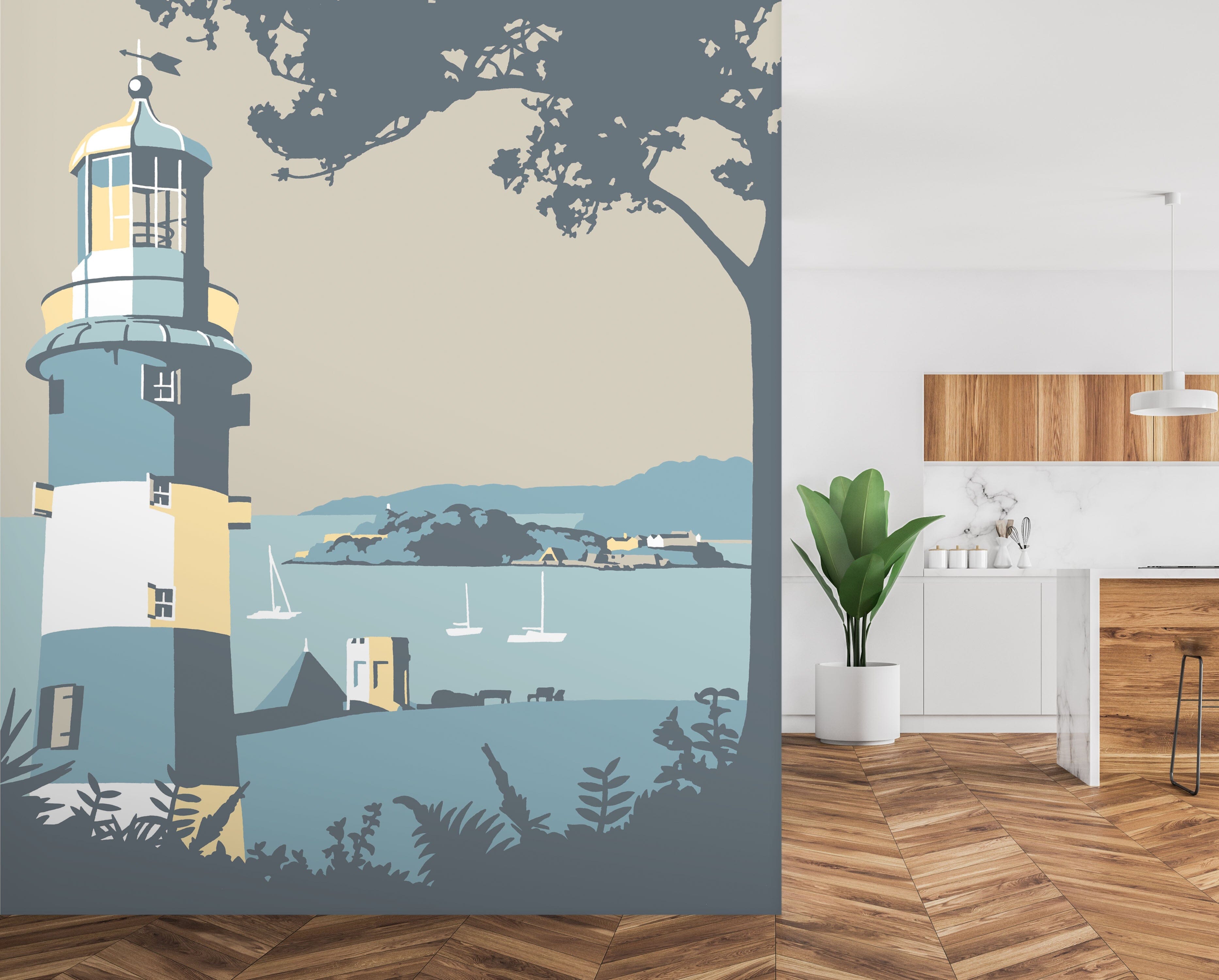 3D Plymouth 1037 Steve Read Wall Mural Wall Murals Wallpaper AJ Wallpaper 2