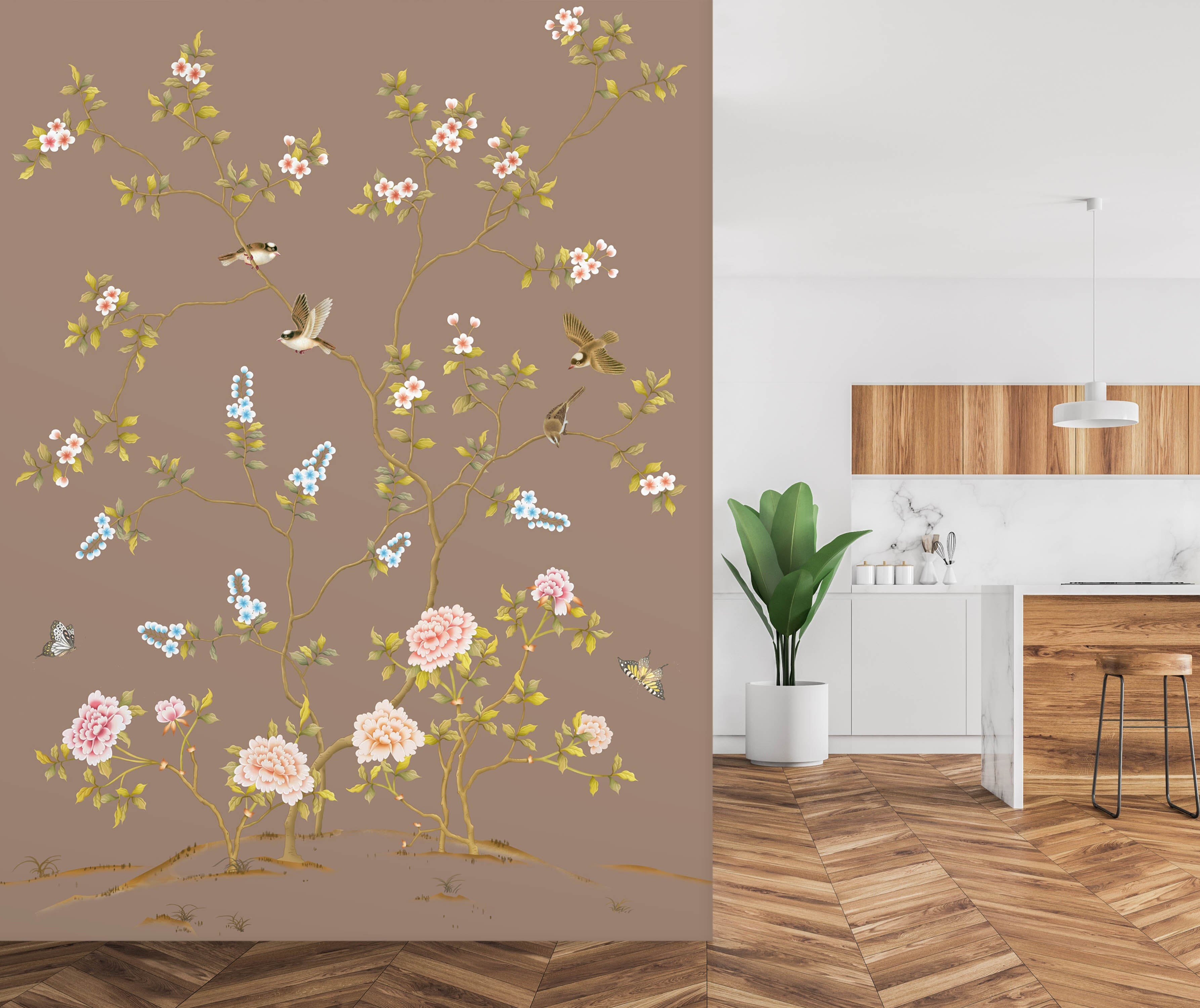 3D Bird Chinese Pattern 1638 Wall Murals Wallpaper AJ Wallpaper 2