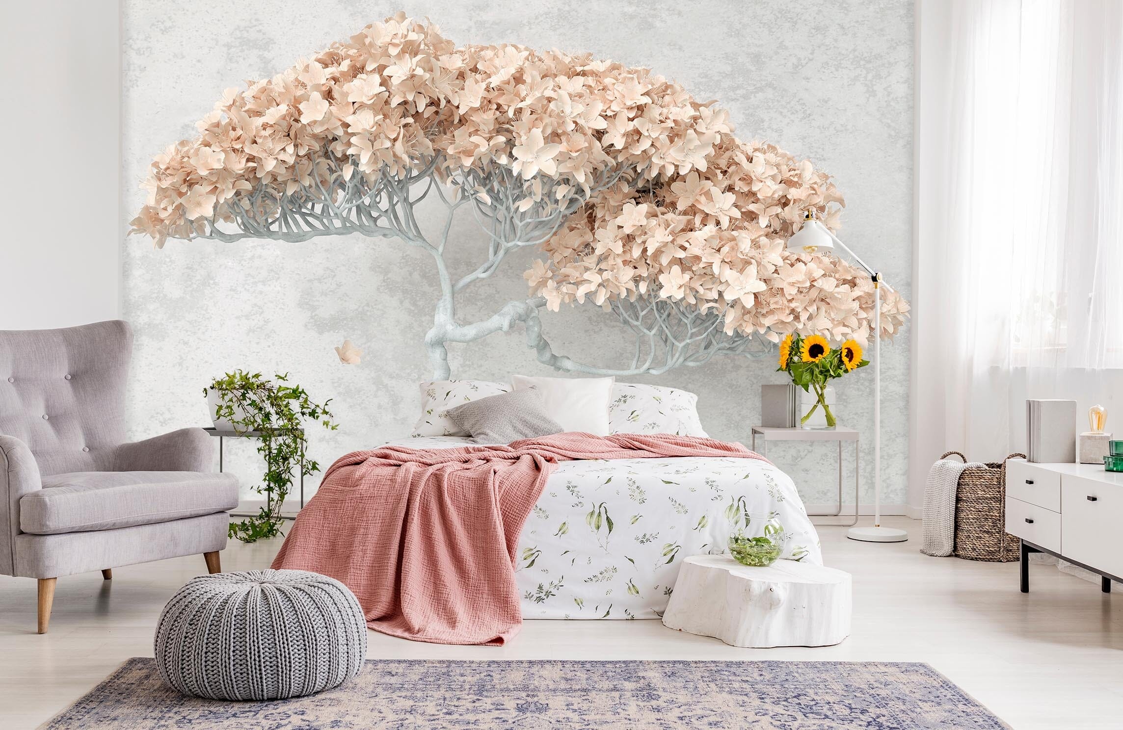 3D Carving Tree 117 Wall Murals Wallpaper AJ Wallpaper 2