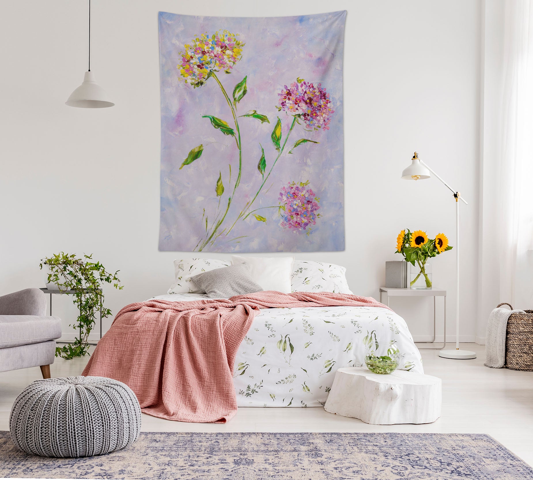 3D Colorful Flowers 3645 Skromova Marina Tapestry Hanging Cloth Hang