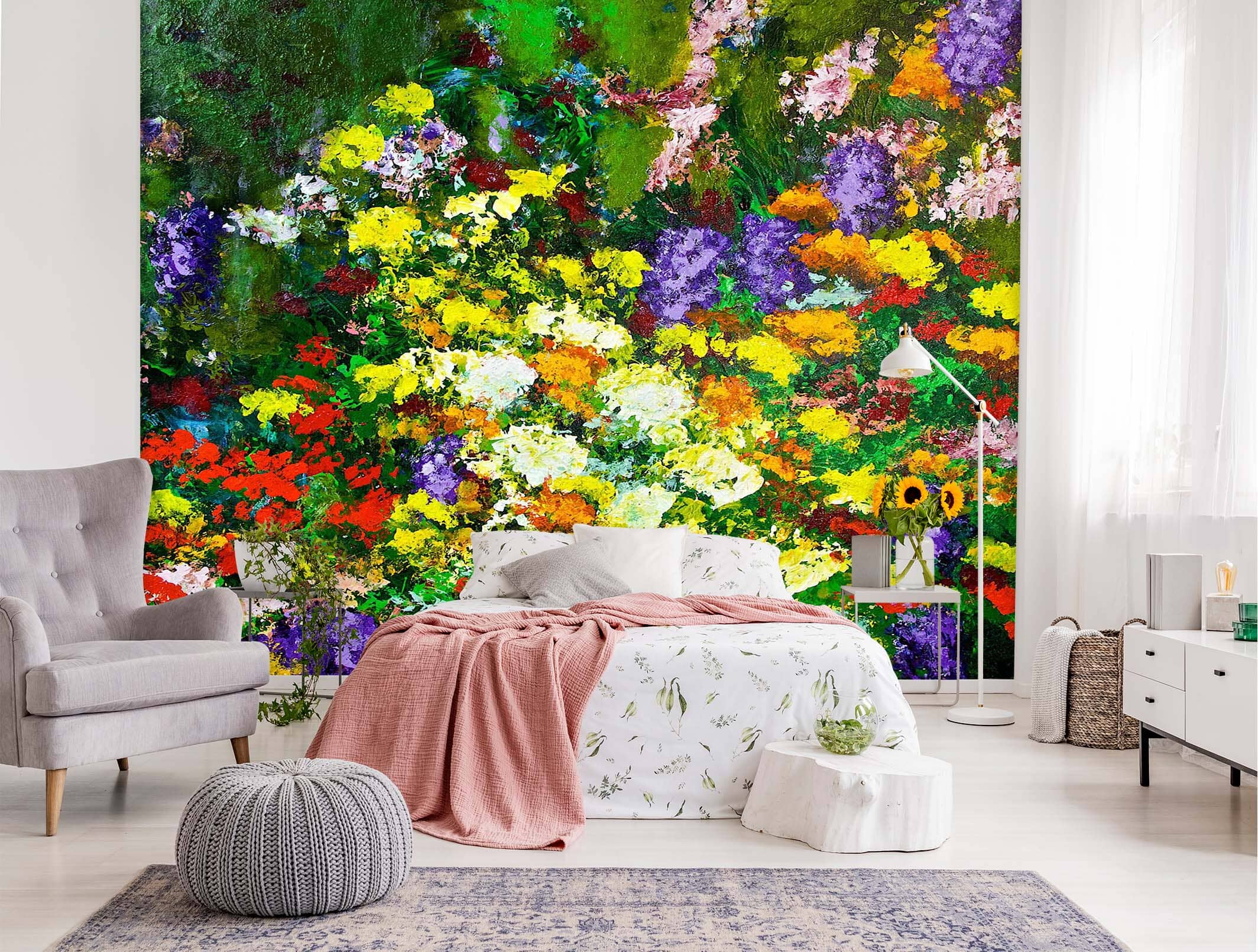 3D Flowers Everywhere 110 Allan P. Friedlander Wall Mural Wall Murals Wallpaper AJ Wallpaper 2