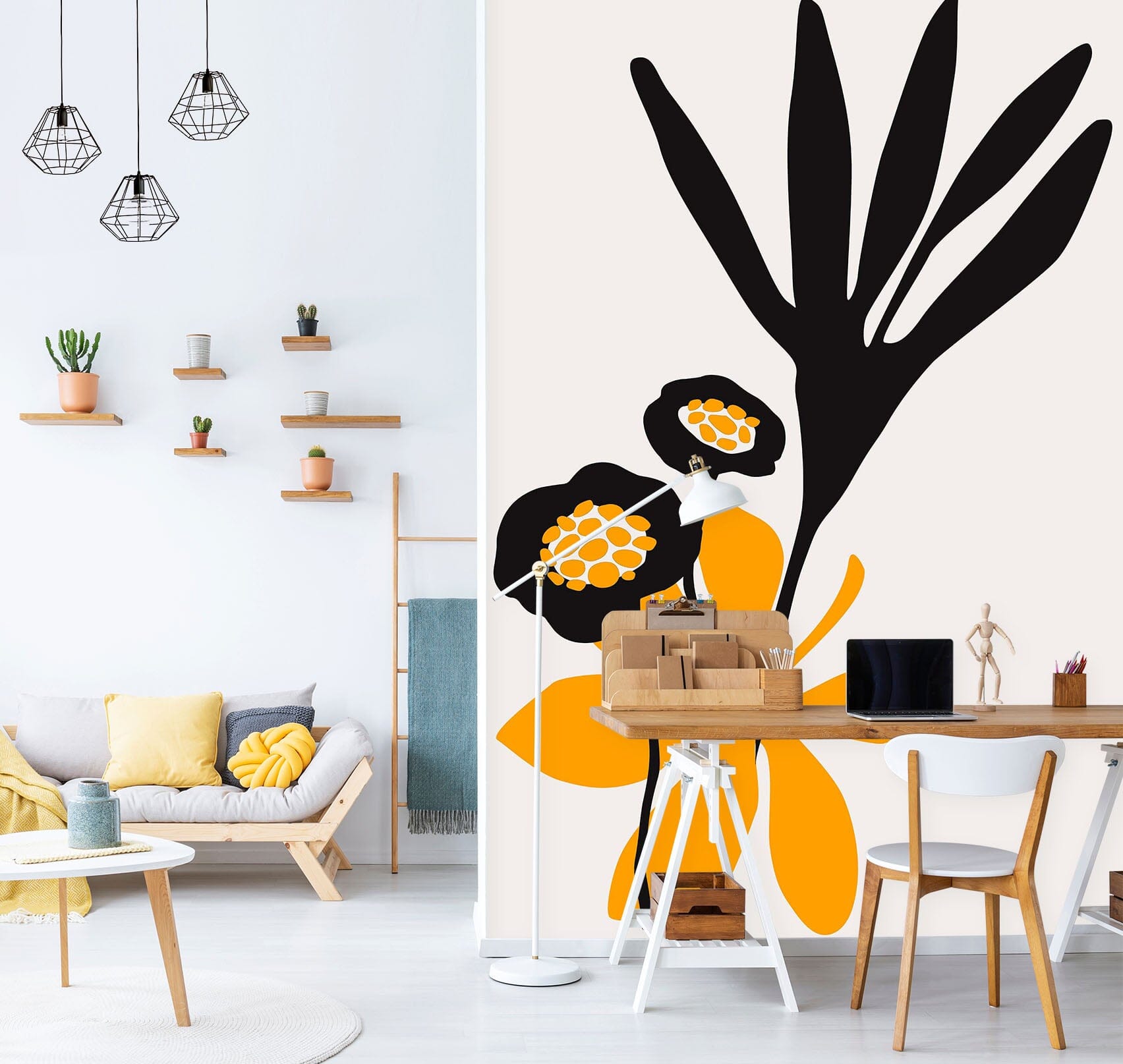 3D Colored Leaves 1414 Boris Draschoff Wall Mural Wall Murals Wallpaper AJ Wallpaper 2