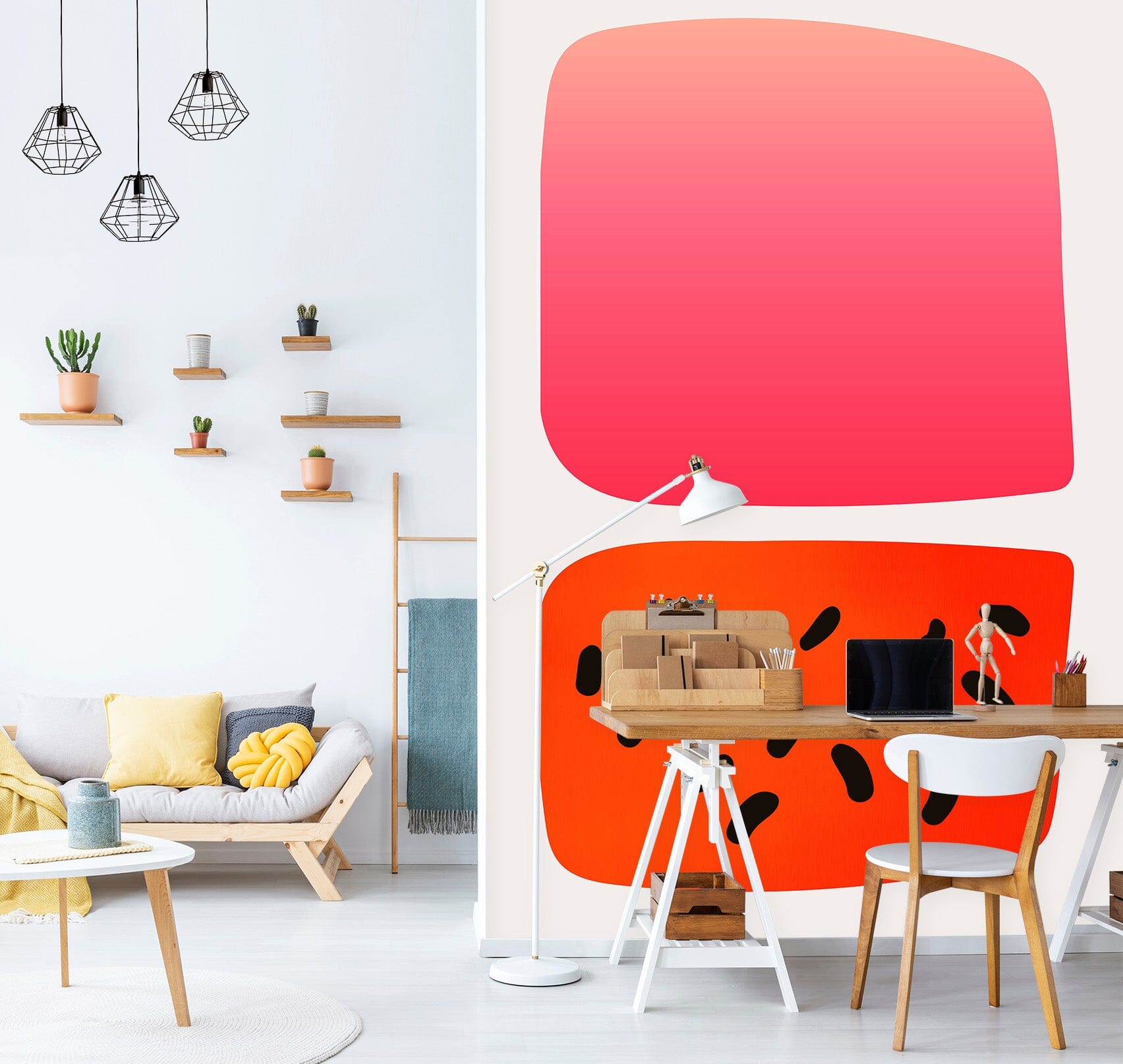 3D Red Piece 1406 Boris Draschoff Wall Mural Wall Murals Wallpaper AJ Wallpaper 2