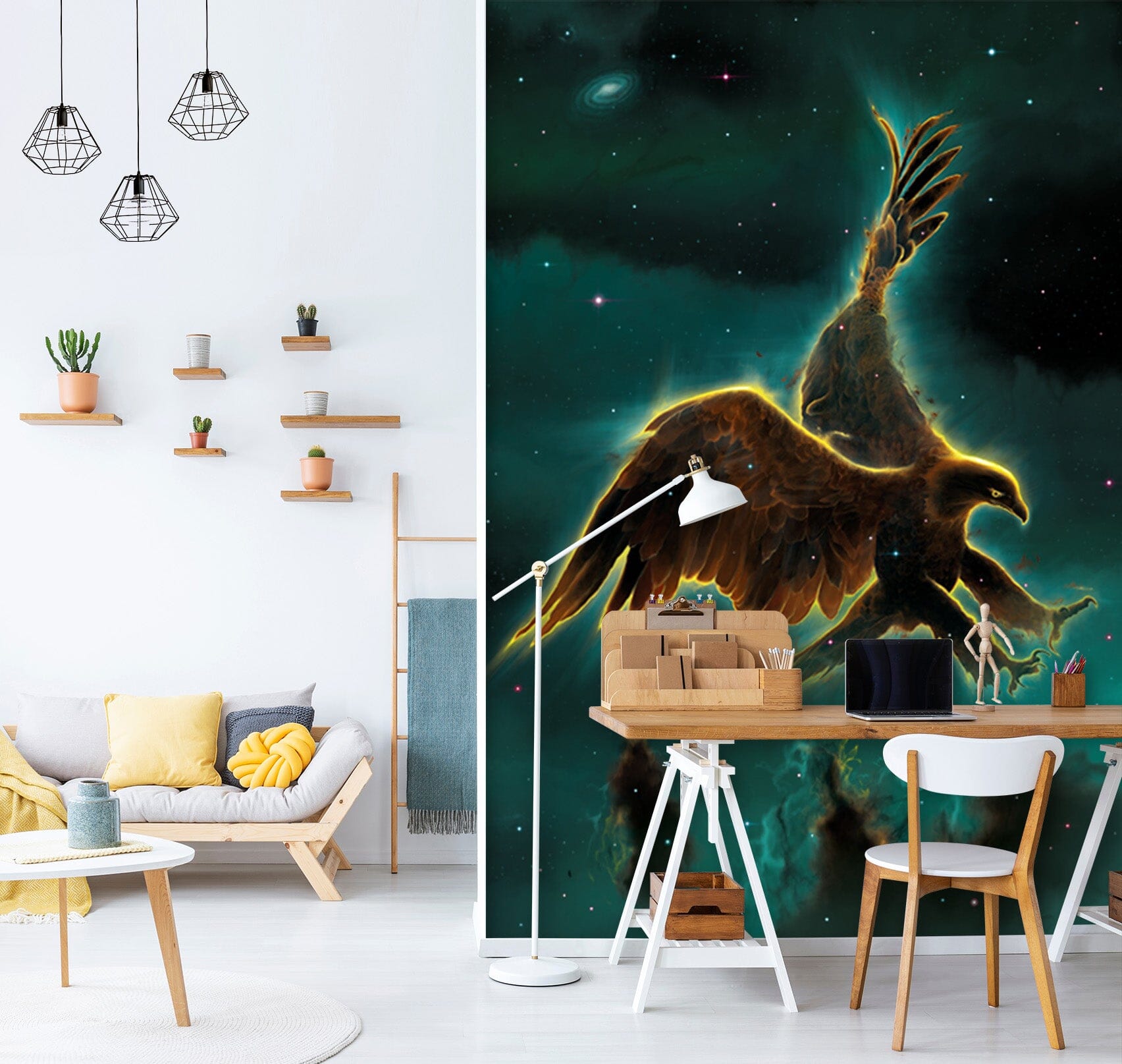 3D Eagle Galaxy 1511 Wall Murals Exclusive Designer Vincent Wallpaper AJ Wallpaper 2