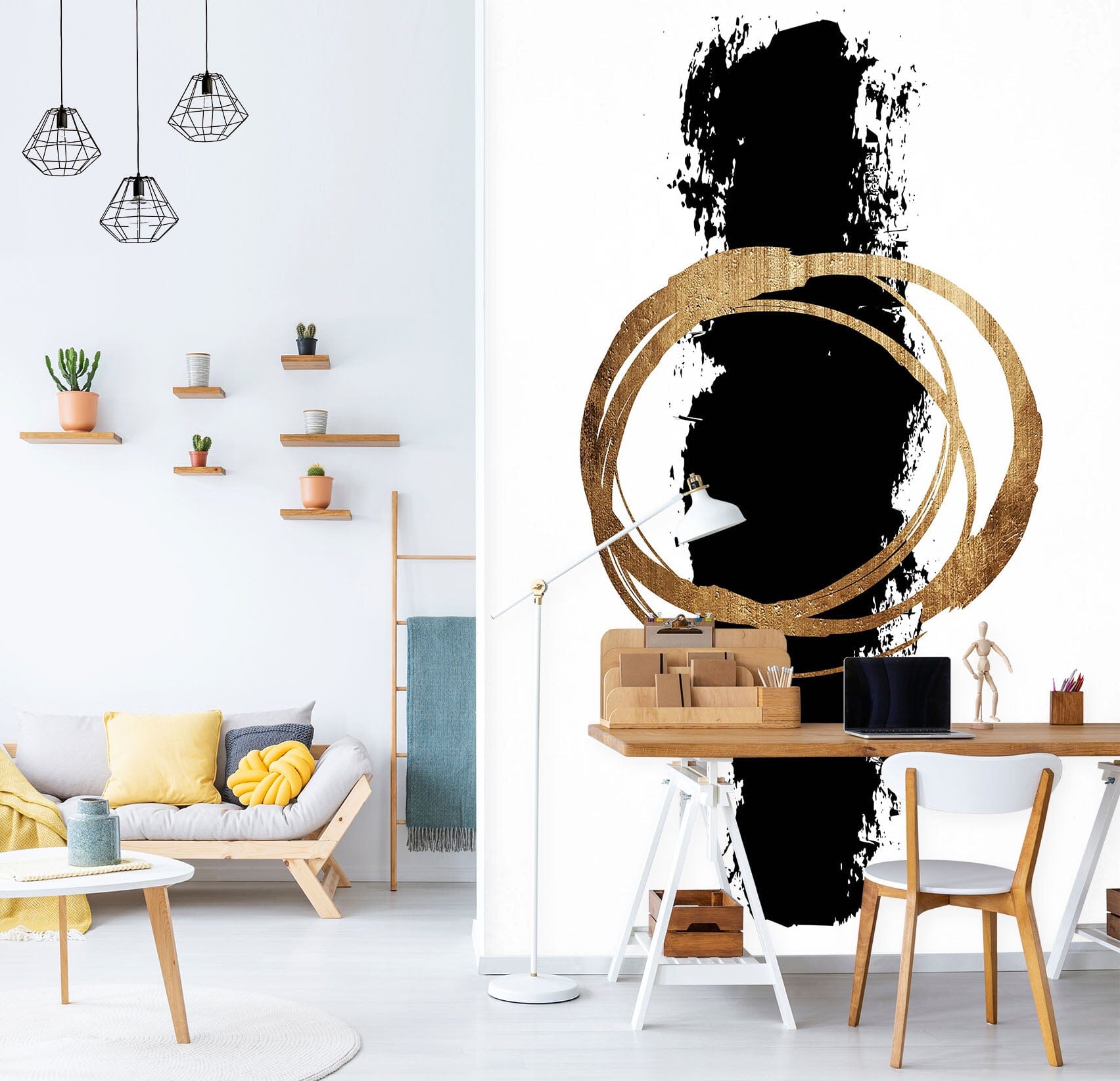 3D Abstract Black 1426 Boris Draschoff Wall Mural Wall Murals Wallpaper AJ Wallpaper 2