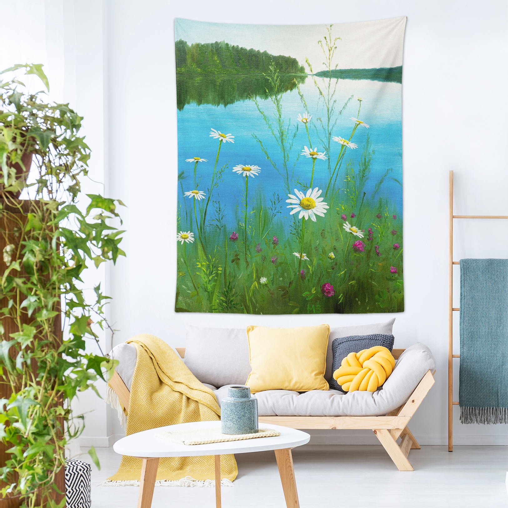 3D Daisy Lake 5287 Marina Zotova Tapestry Hanging Cloth Hang