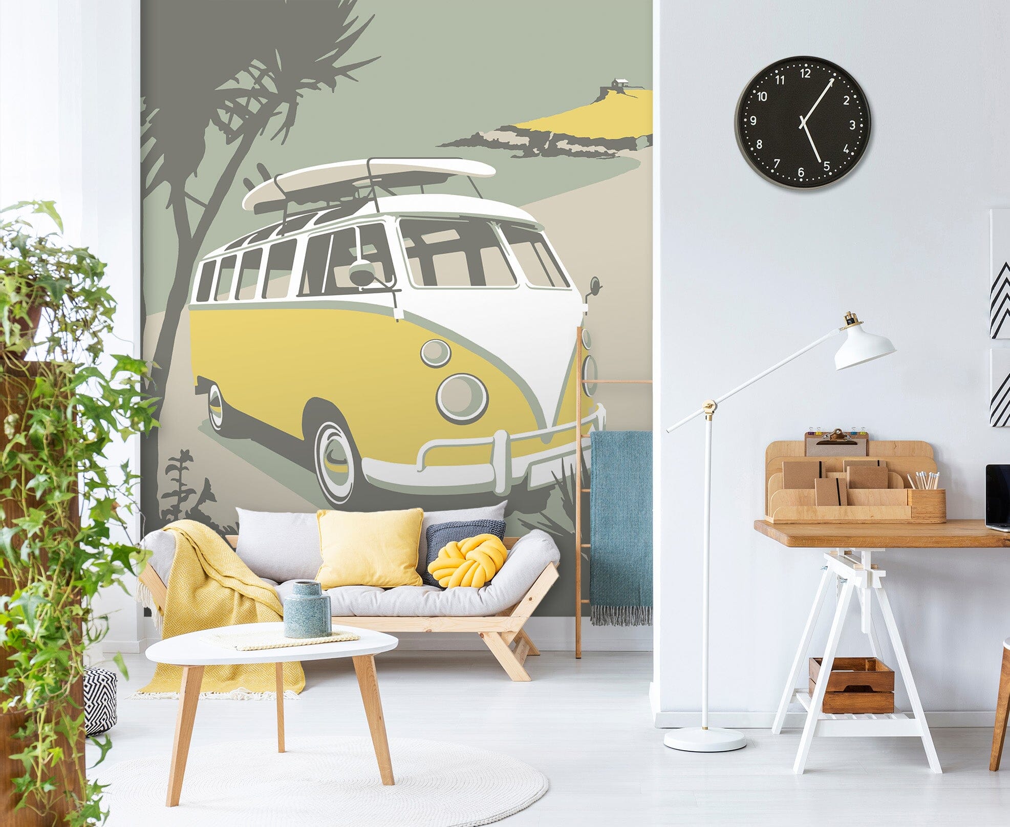 3D St Ives Camper 1067 Steve Read Wall Mural Wall Murals Wallpaper AJ Wallpaper 2