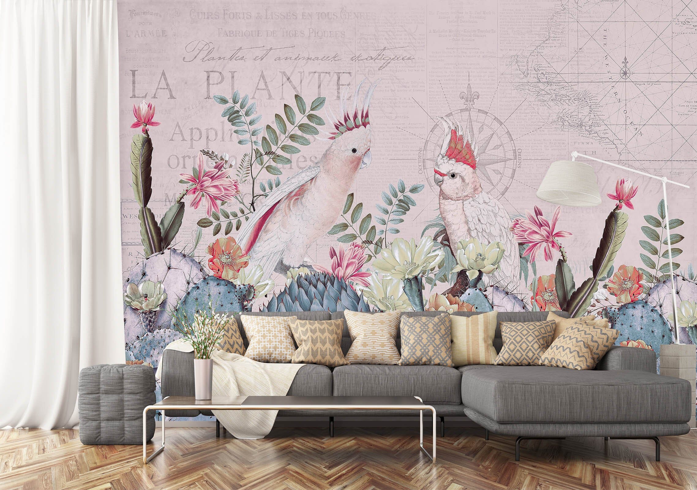 3D Desert Cockatoos 1408 Andrea haase Wall Mural Wall Murals Wallpaper AJ Wallpaper 2