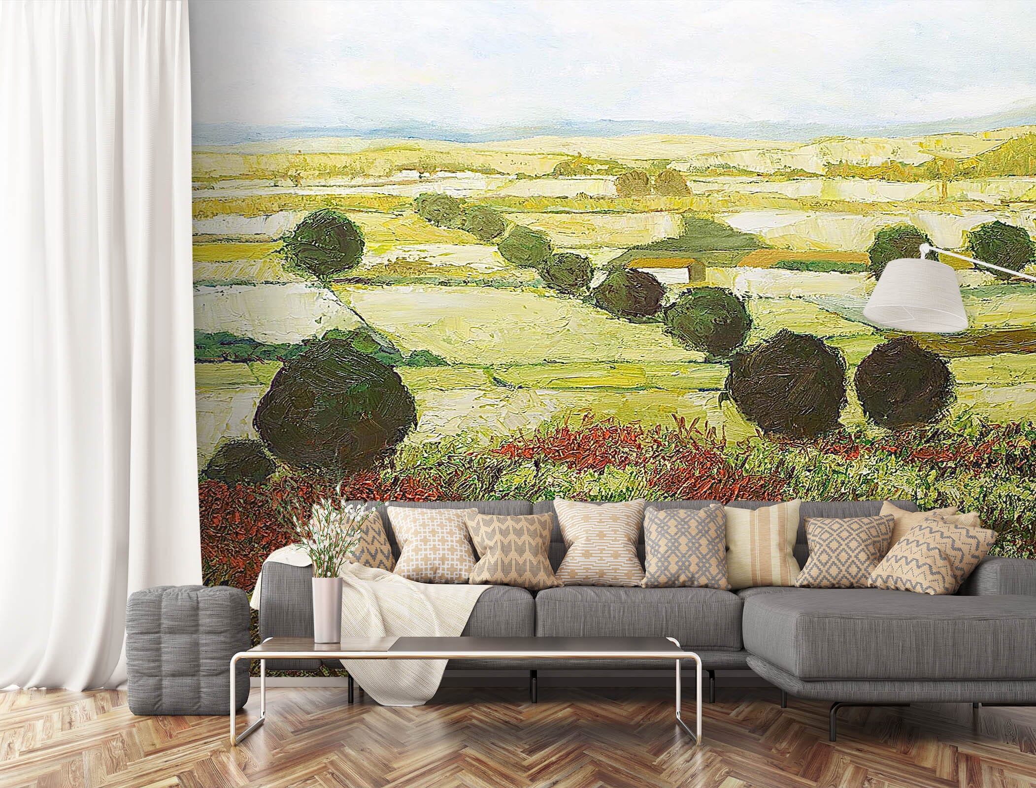 3D Wildflower Valley 101 Allan P. Friedlander Wall Mural Wall Murals Wallpaper AJ Wallpaper 2