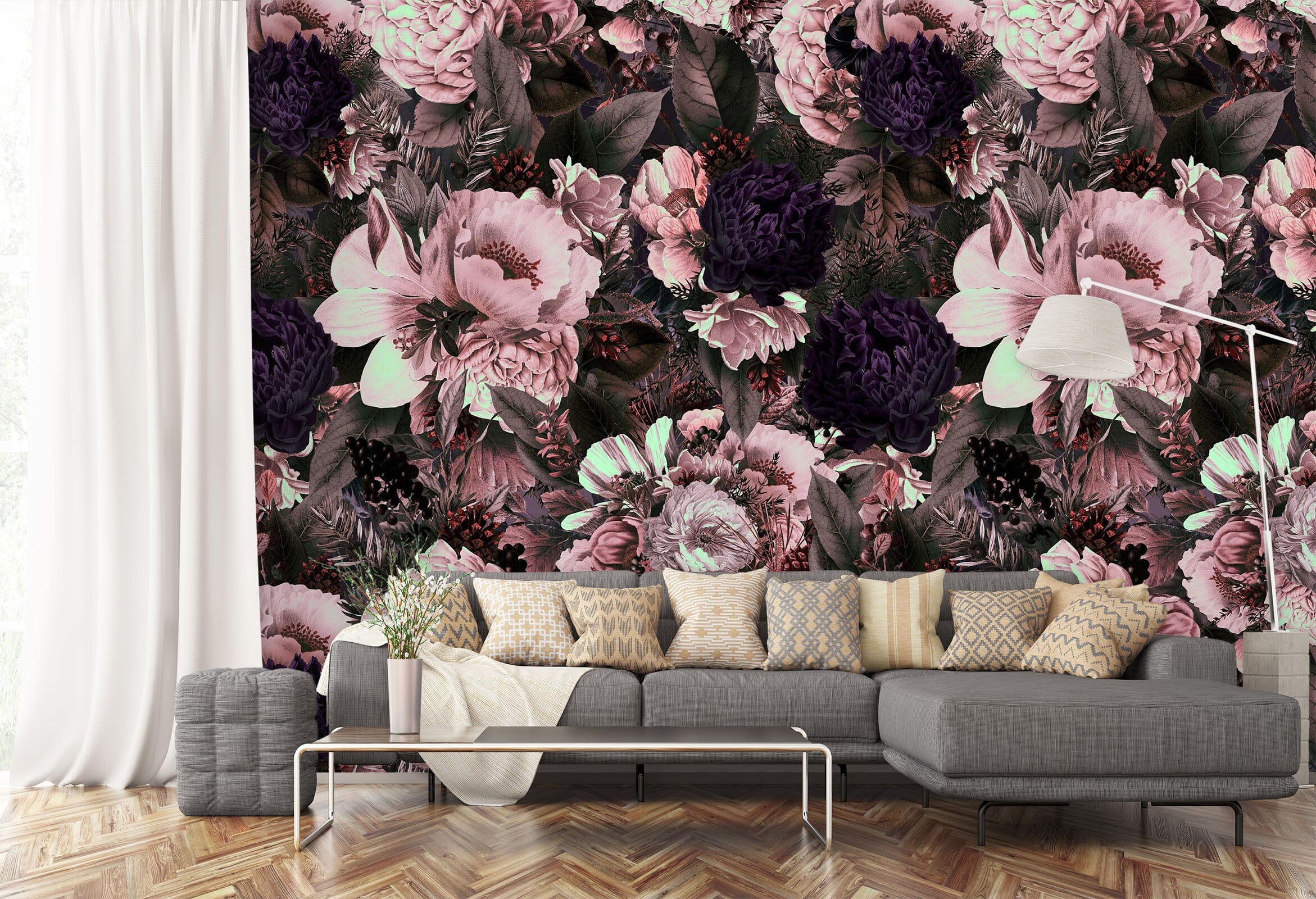 3D Pink Flowers 162 Uta Naumann Wall Mural Wall Murals Wallpaper AJ Wallpaper 2