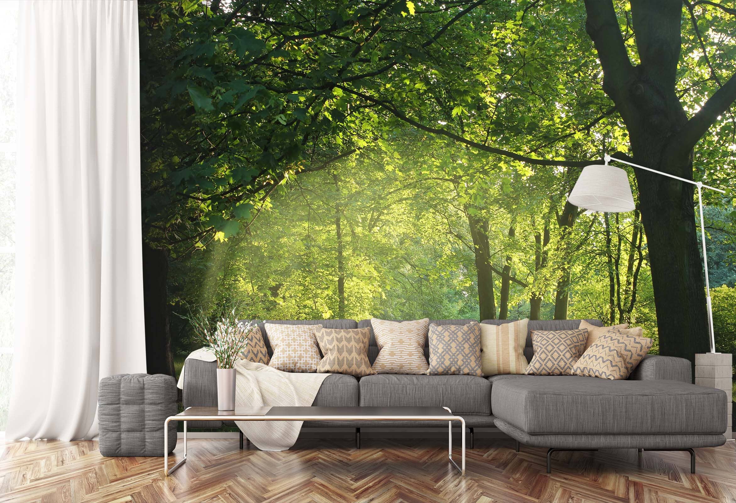 3D Wooded Park 142 Wall Murals Wallpaper AJ Wallpaper 2