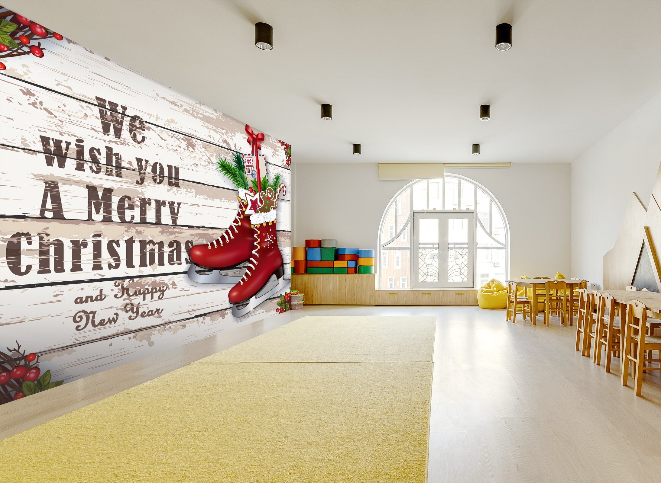 3D Christmas Gift 039 Wall Murals Wallpaper AJ Wallpaper 2