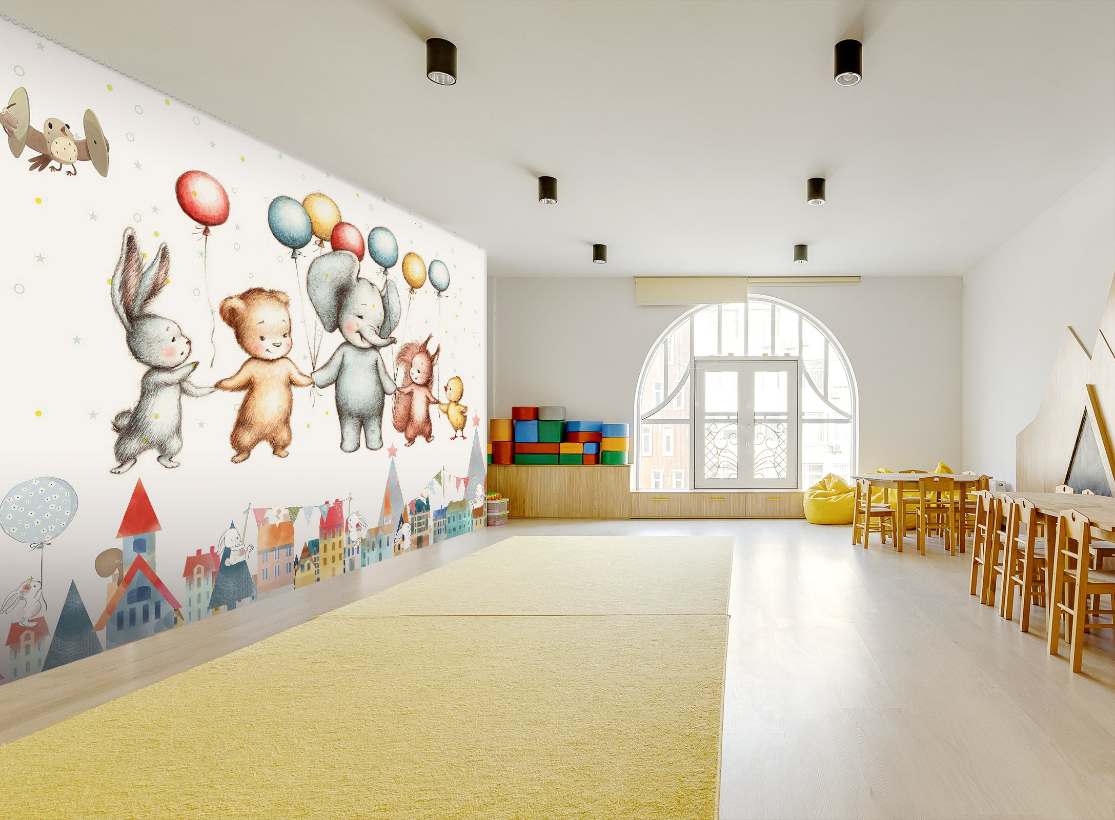 3D Cartoon Elephant 268 Wall Murals