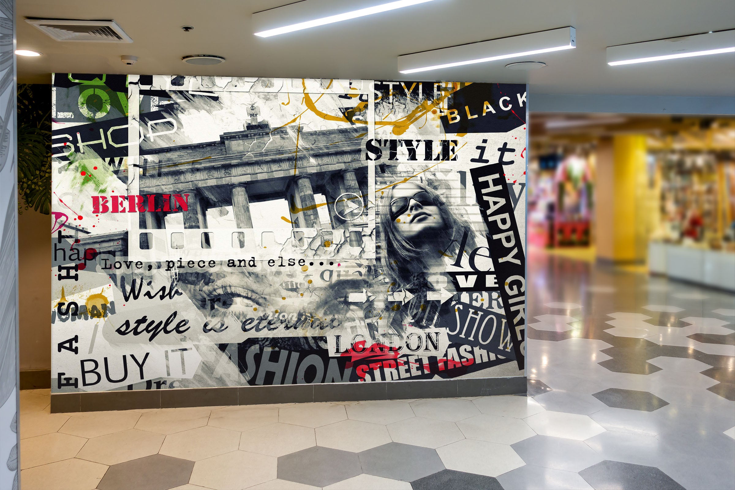 3D Newspaper Girl 138 Wall Murals