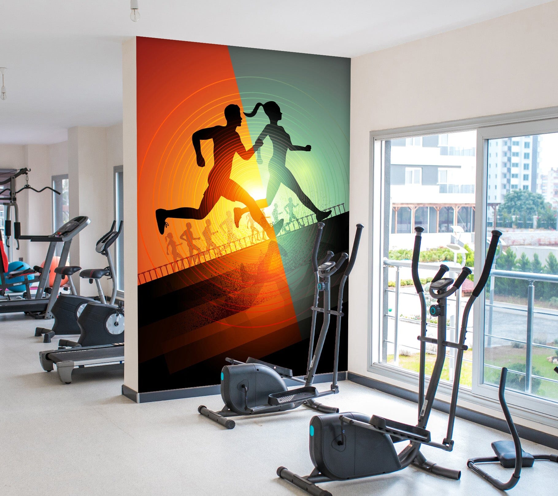 3D Sunrise Run 263 Wall Murals Wallpaper AJ Wallpaper 2