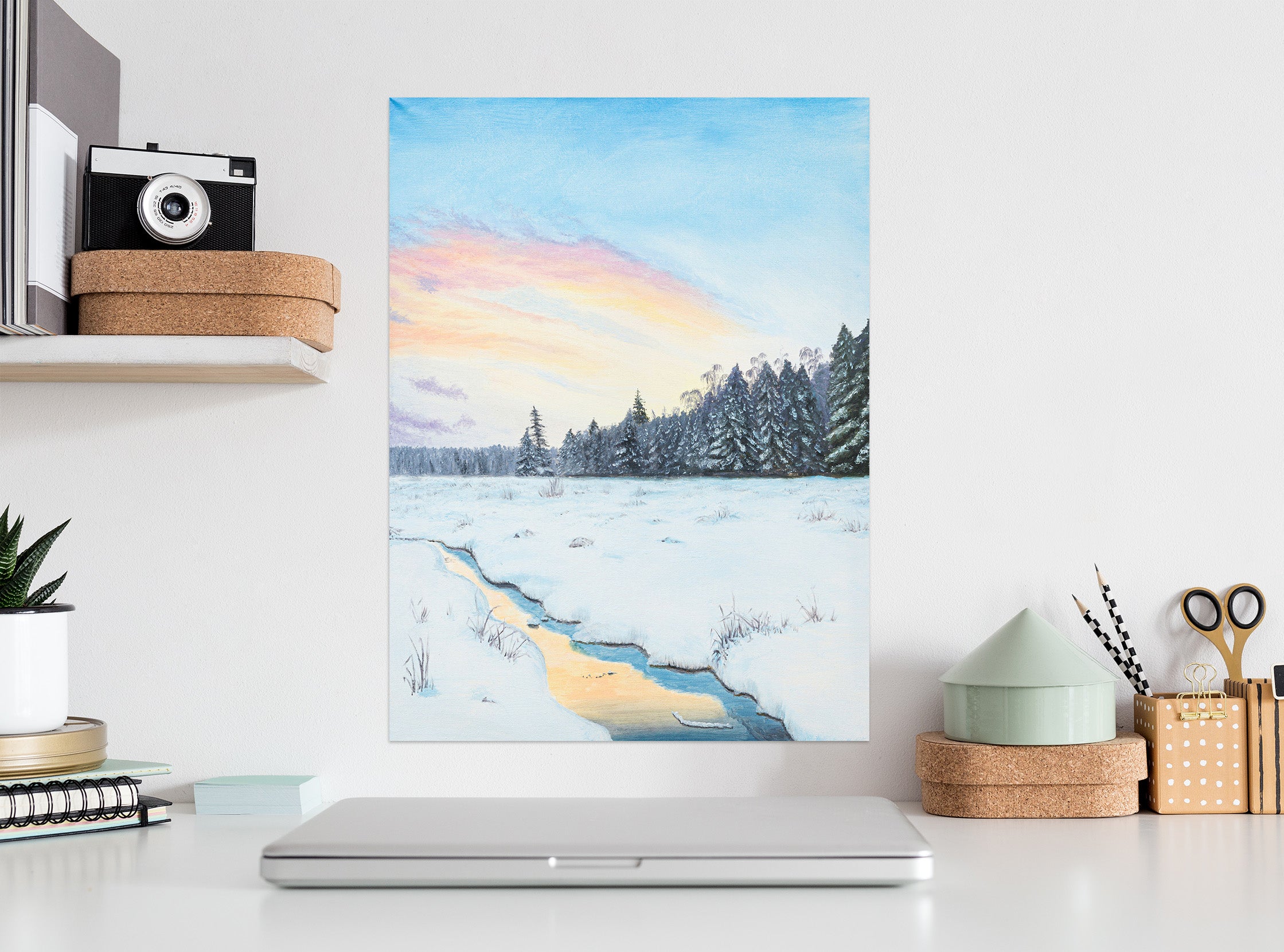 3D Snowfield Forest 1834 Marina Zotova Wall Sticker