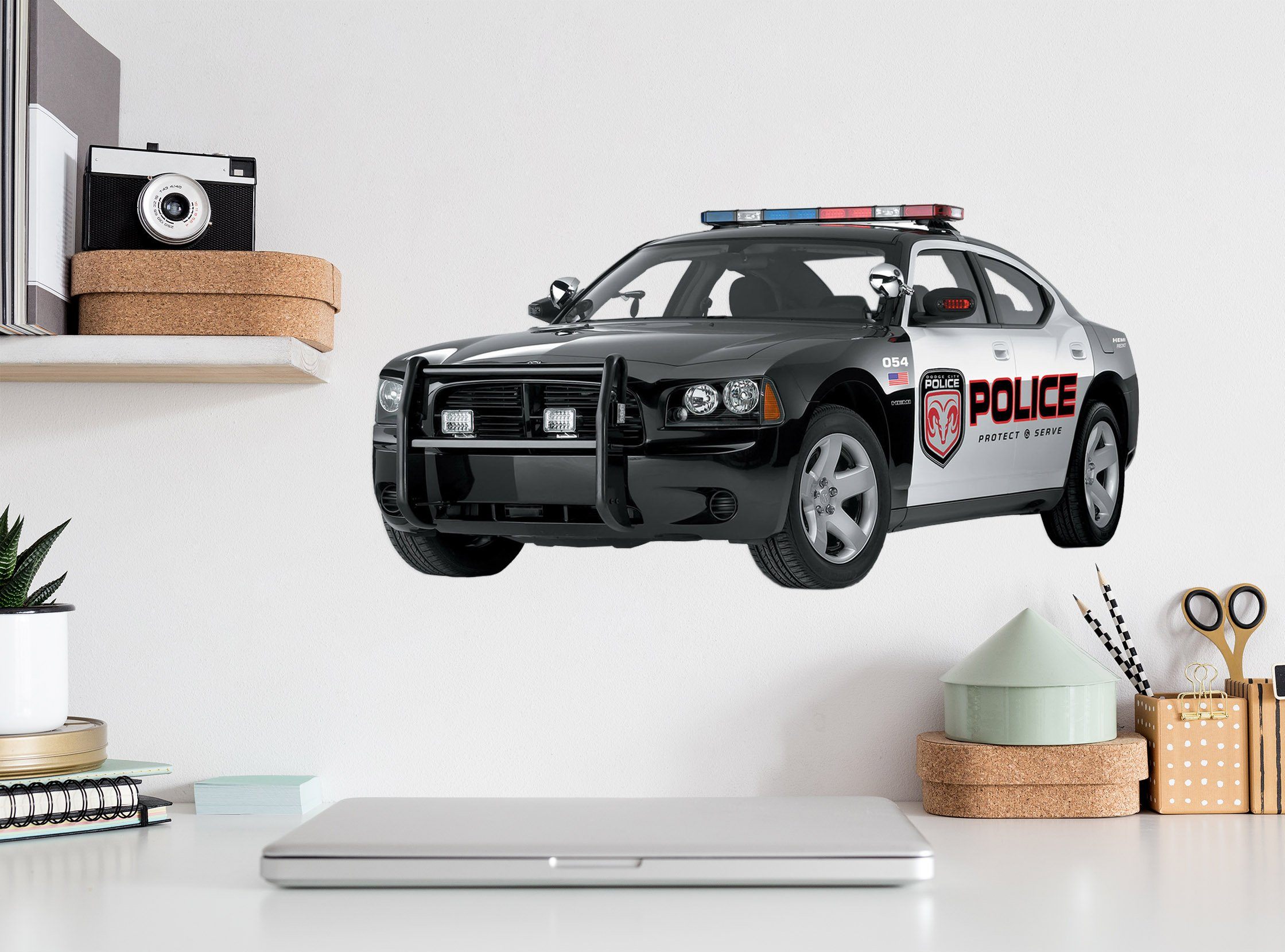 3D American Police Car 0003 Vehicles Wallpaper AJ Wallpaper
