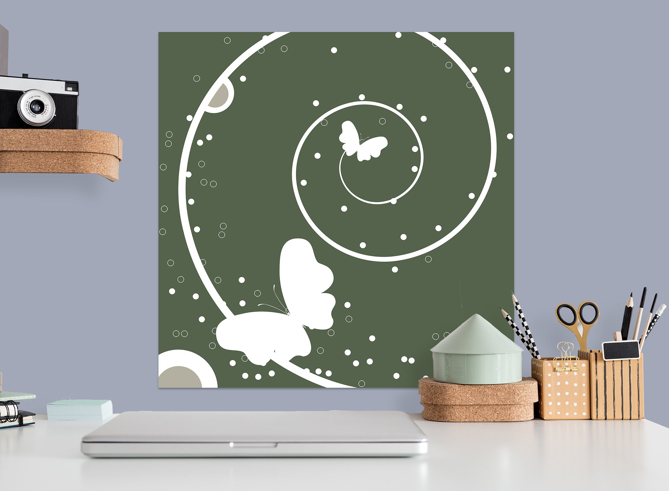 3D White Butterfly 1066 Wall Sticker