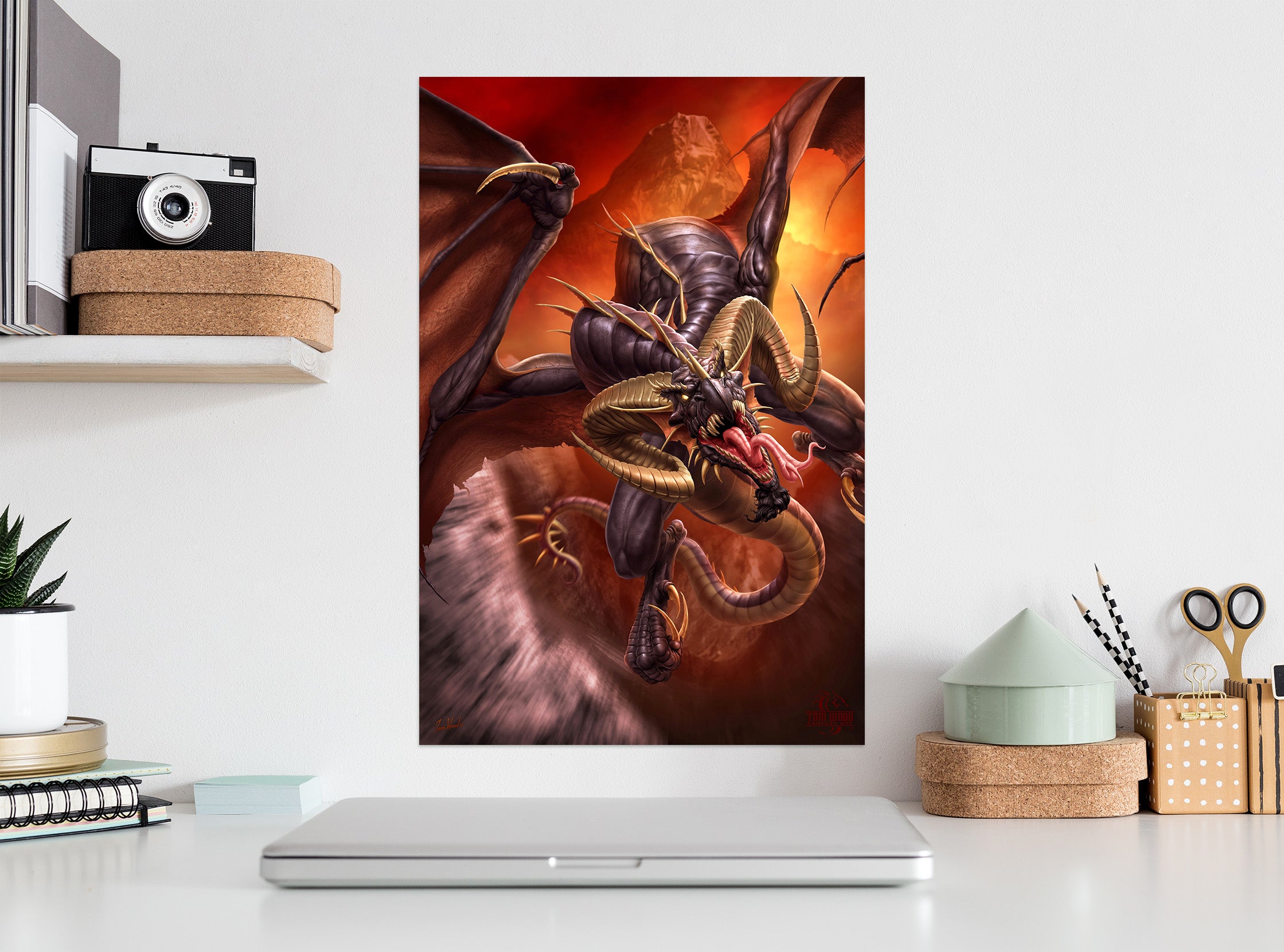 3D Big Dragon 5117 Tom Wood Wall Sticker