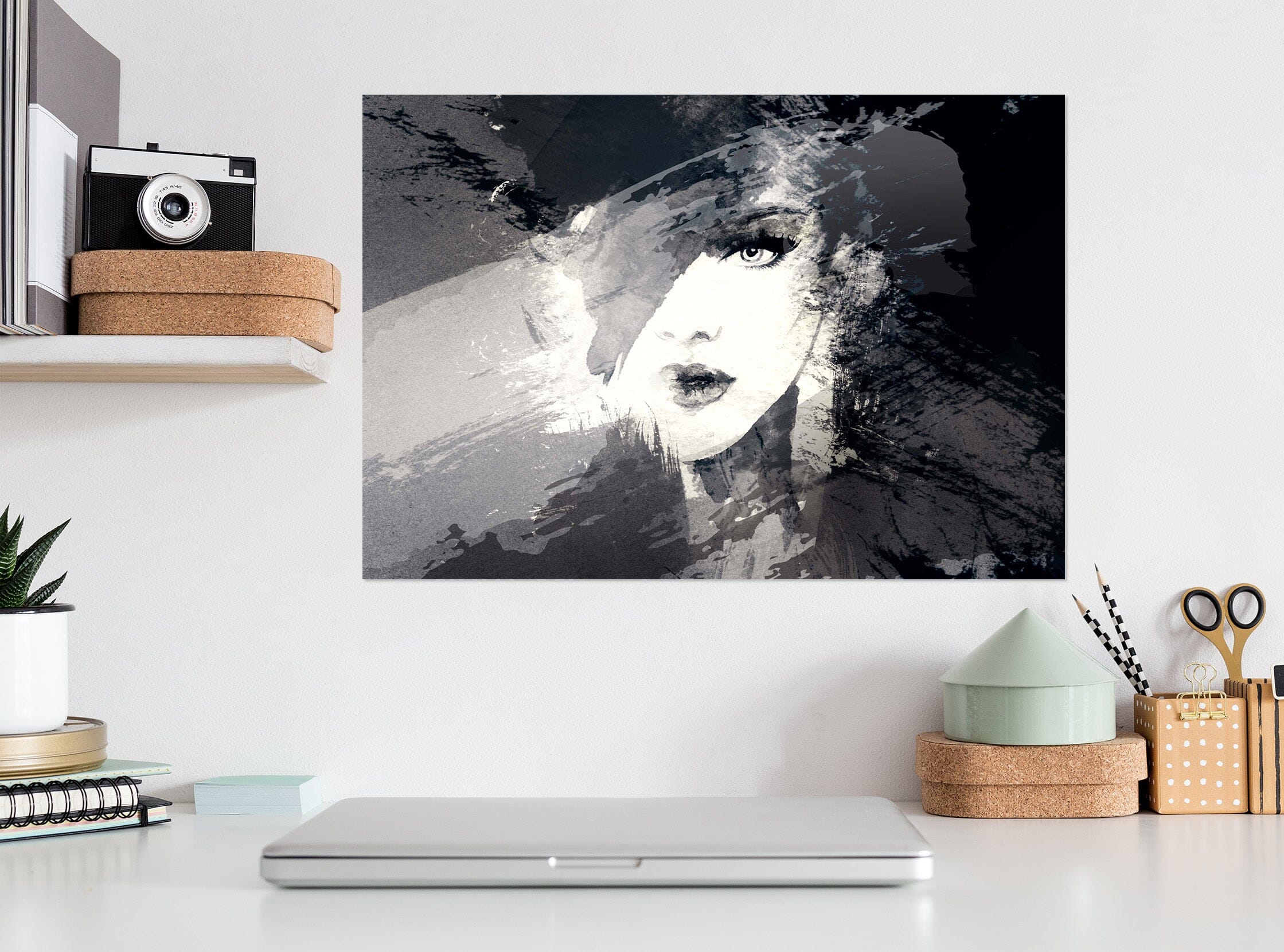 3D Beautiful Eyes Lady 1024 Wall Sticker Wallpaper AJ Wallpaper 2