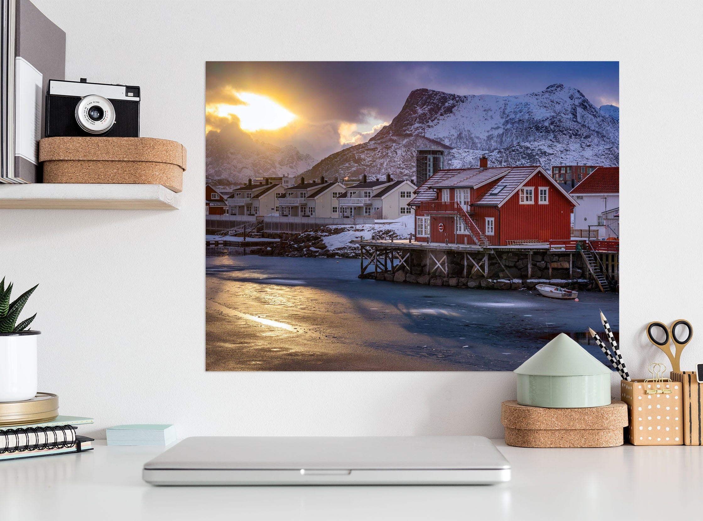 3D Red House 162 Marco Carmassi Wall Sticker Wallpaper AJ Wallpaper 2