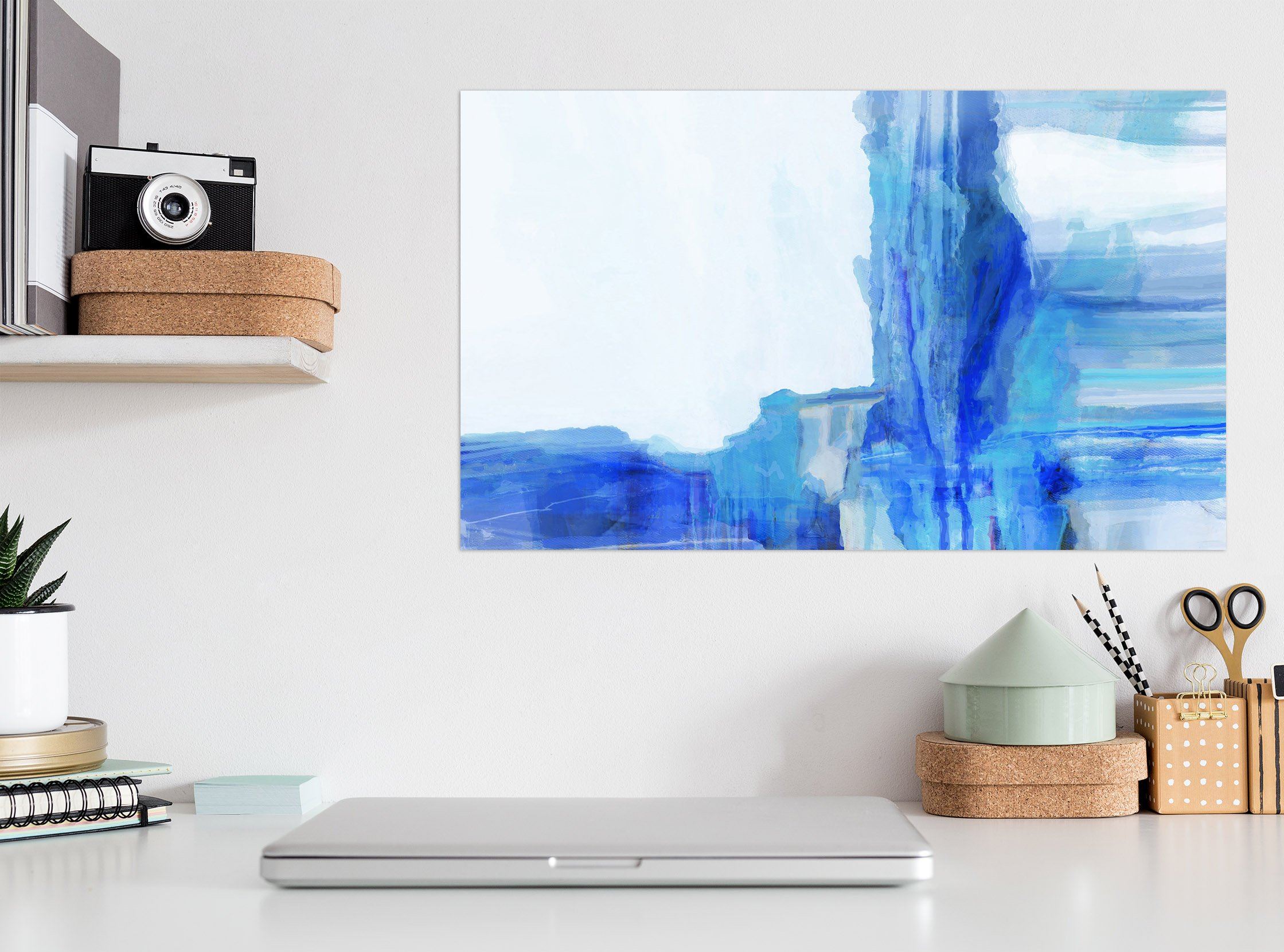 3D Blue Graffiti 023 Michael Tienhaara Wall Sticker Wallpaper AJ Wallpaper 2