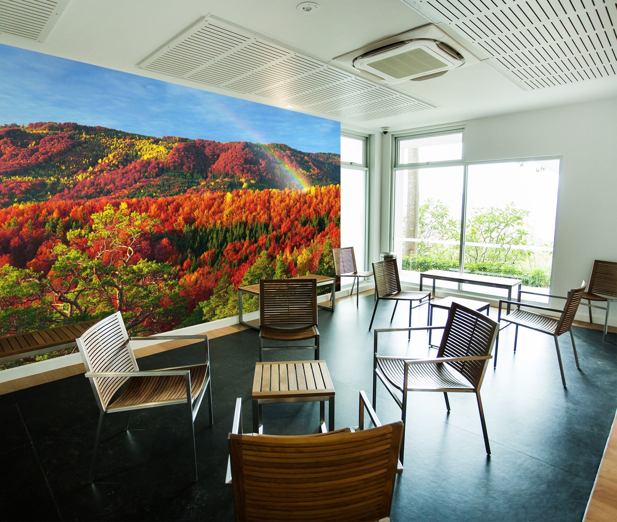 3D Rainbow Forest 19 Wall Murals Wallpaper AJ Wallpaper 2