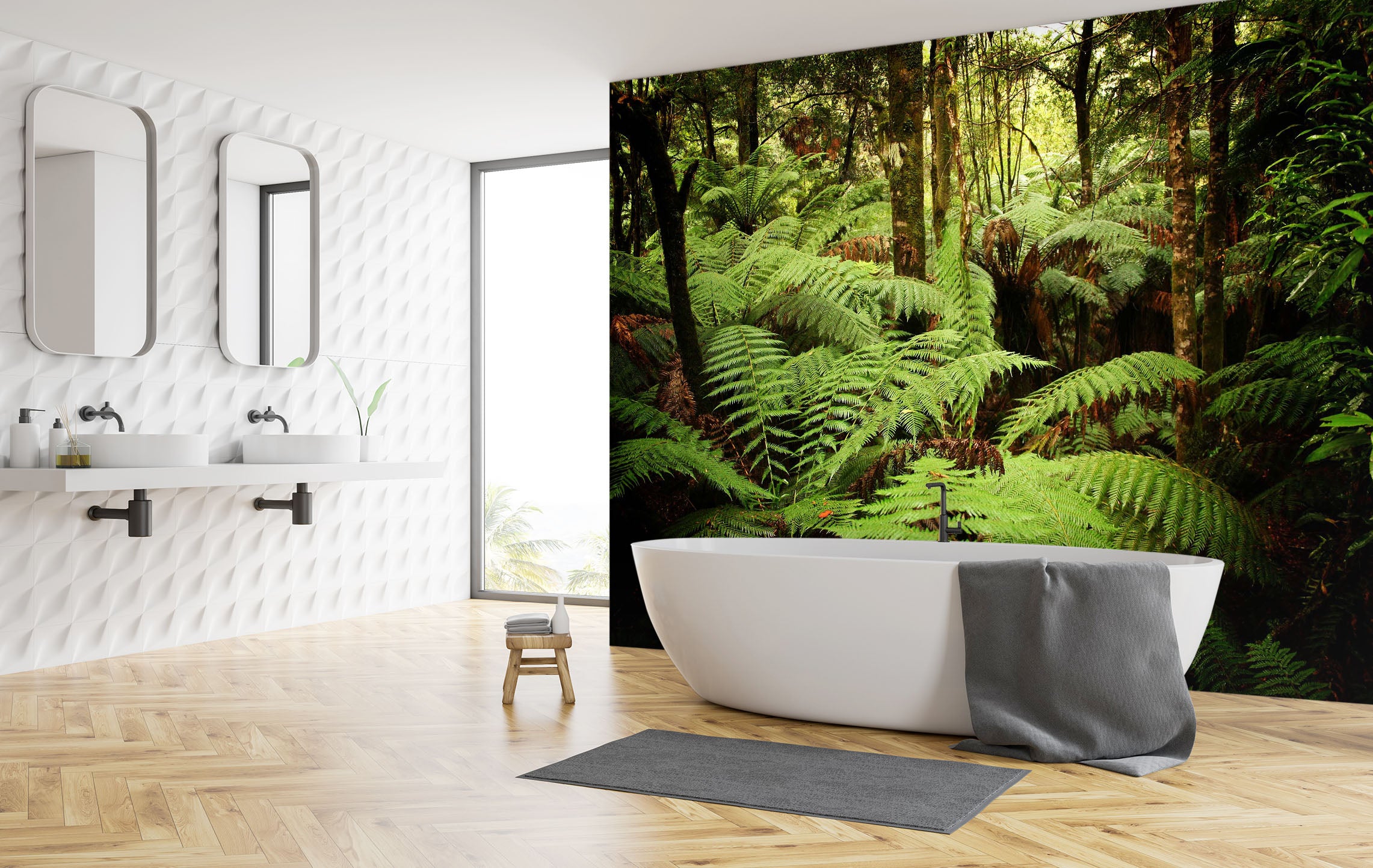 3D Tropical Rainforest 082 Wall Murals
