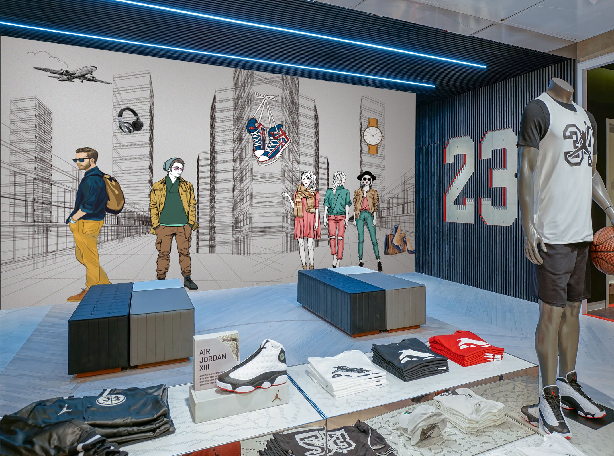 3D Aircraft Table 113 Wall Murals