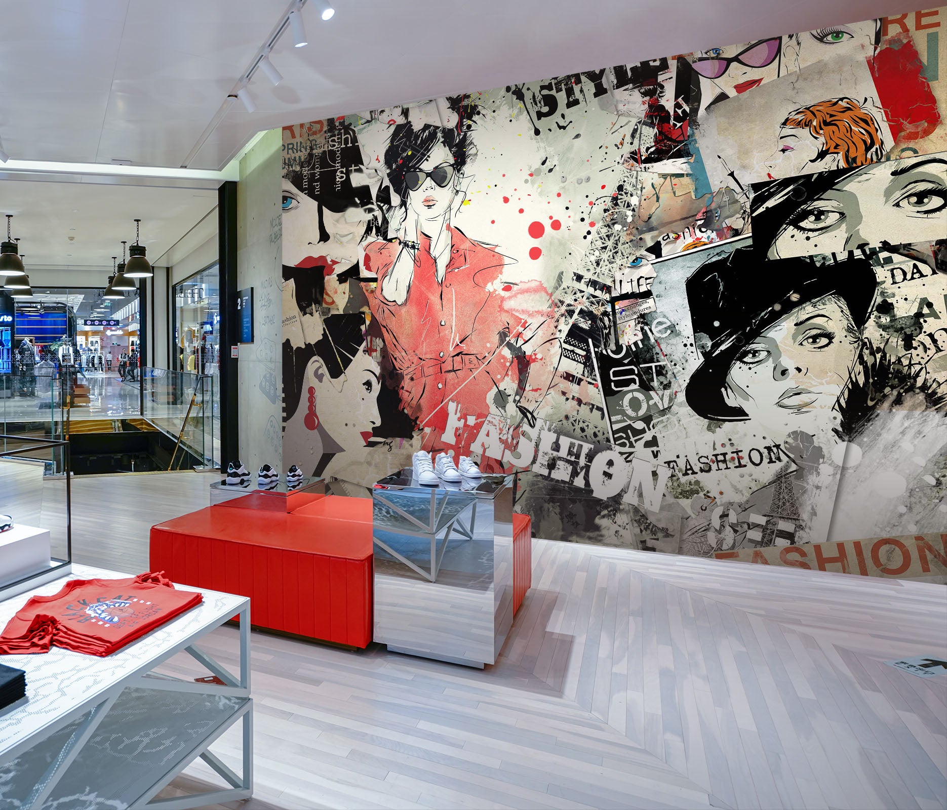 3D Woman Sunglasses Hat 137 Wall Murals Wallpaper AJ Wallpaper 2