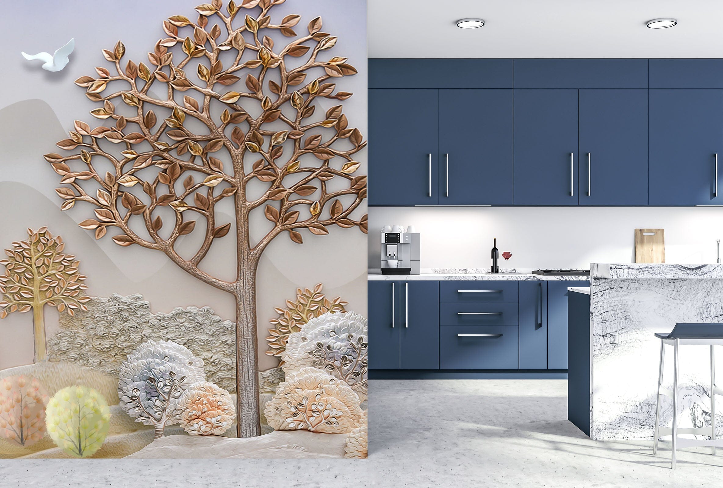 3D Golden Woods 1802 Wall Murals Wallpaper AJ Wallpaper 2