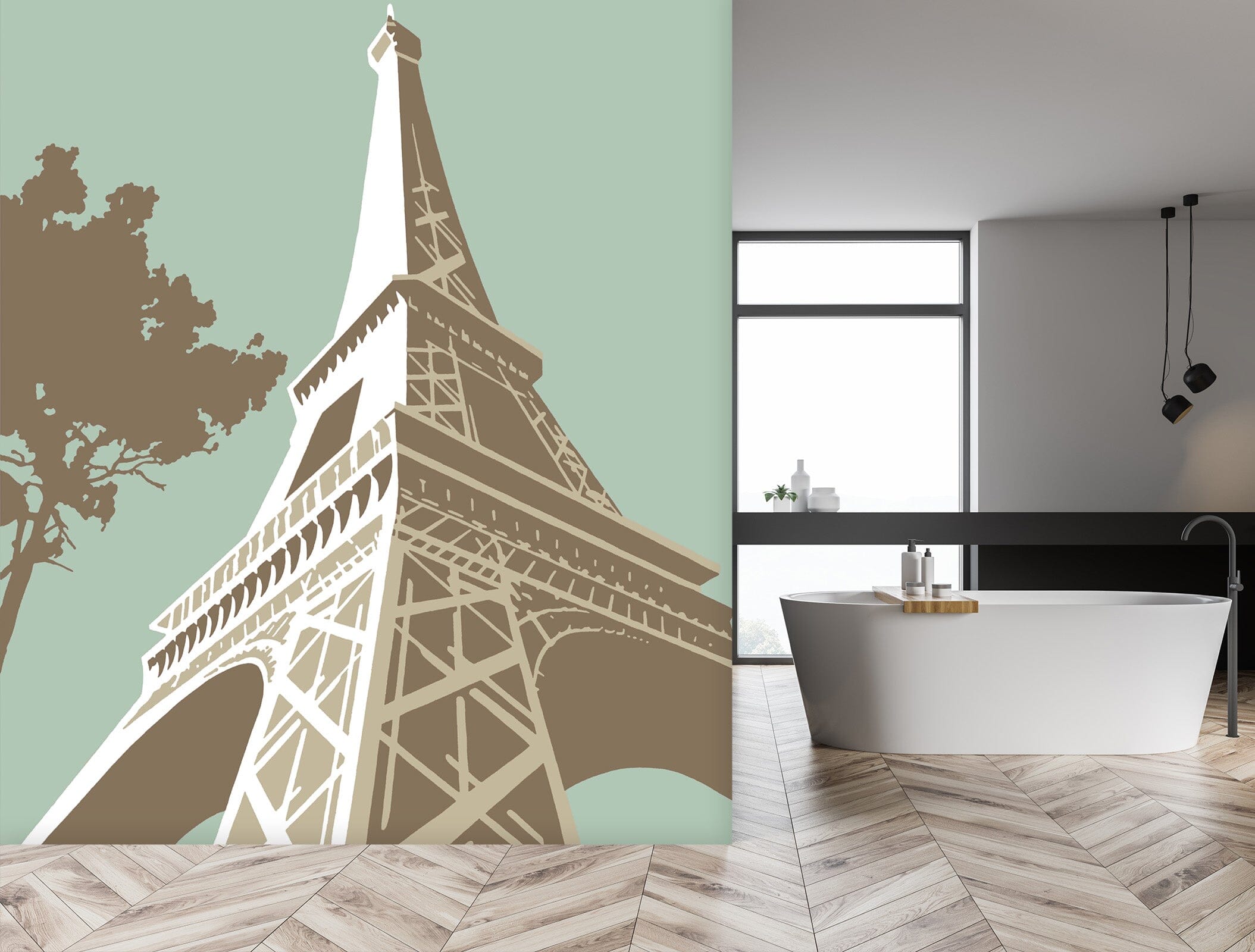 3D Eiffel Tower 1017 Steve Read Wall Mural Wall Murals Wallpaper AJ Wallpaper 2