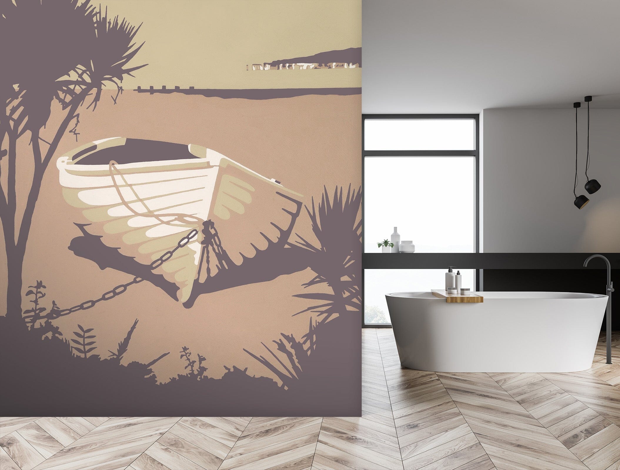 3D Sandbanks The Purbecks 1049 Steve Read Wall Mural Wall Murals Wallpaper AJ Wallpaper 2