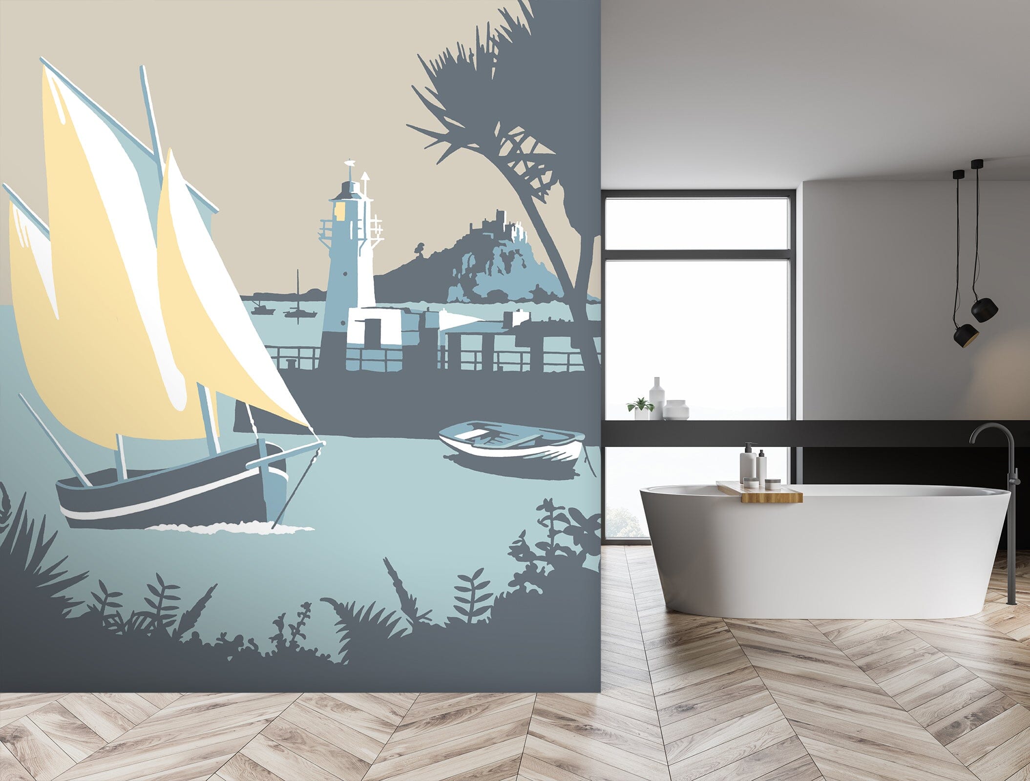 3D Newlyn 1030 Steve Read Wall Mural Wall Murals Wallpaper AJ Wallpaper 2